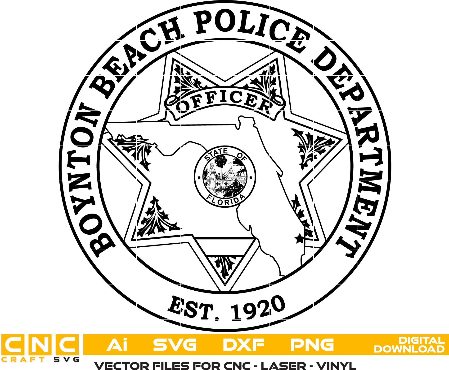 Boynton Beach Police Officer Badge
