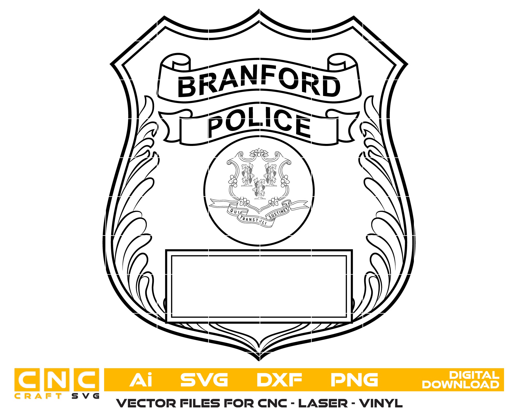 Branford Ct Personalized Police Badge
Police Badge
Personalized Badge
Branford Badge