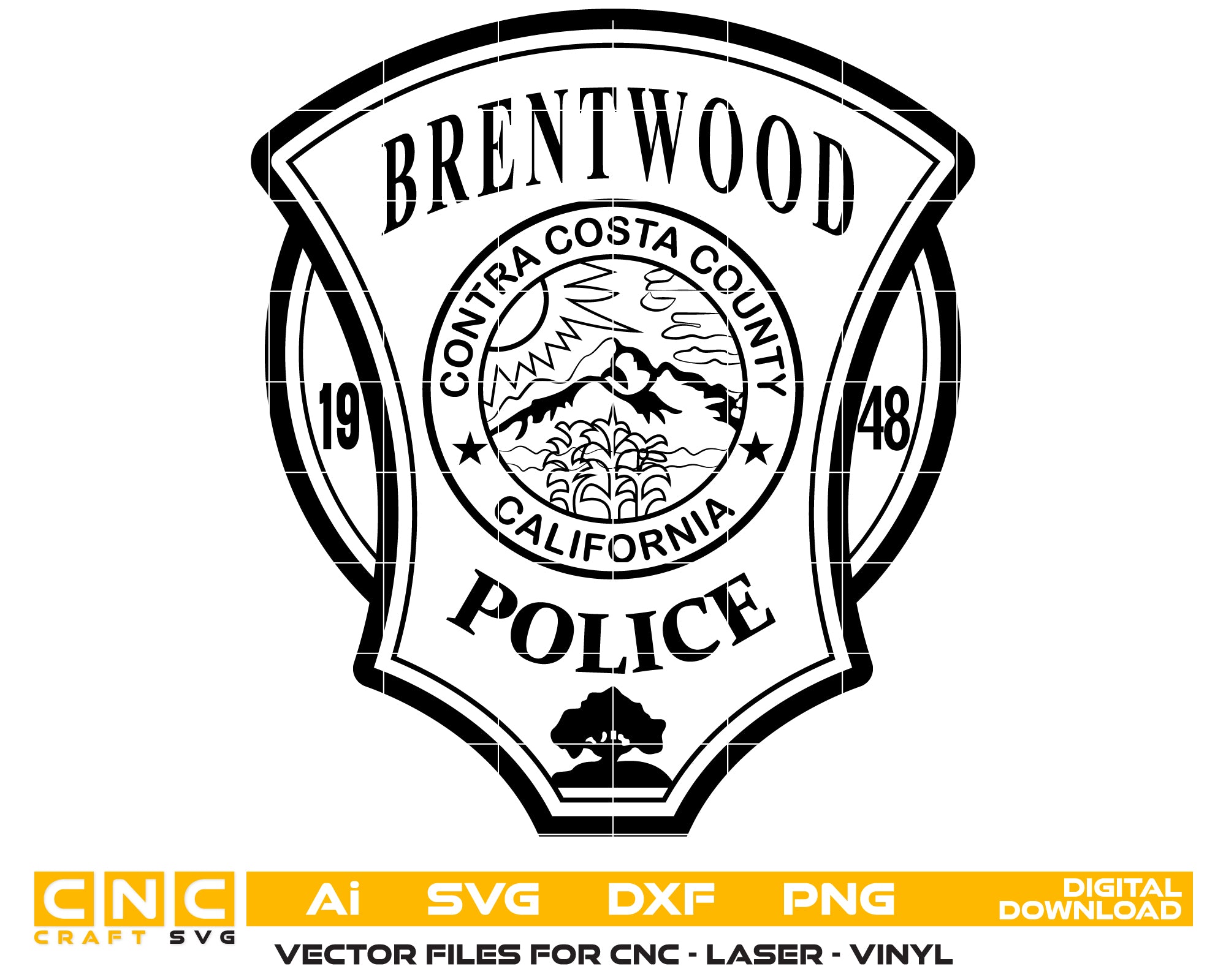 Brentwood Police Badge