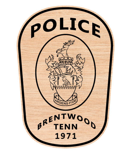 Brentwood Police Department Patch Tennessee