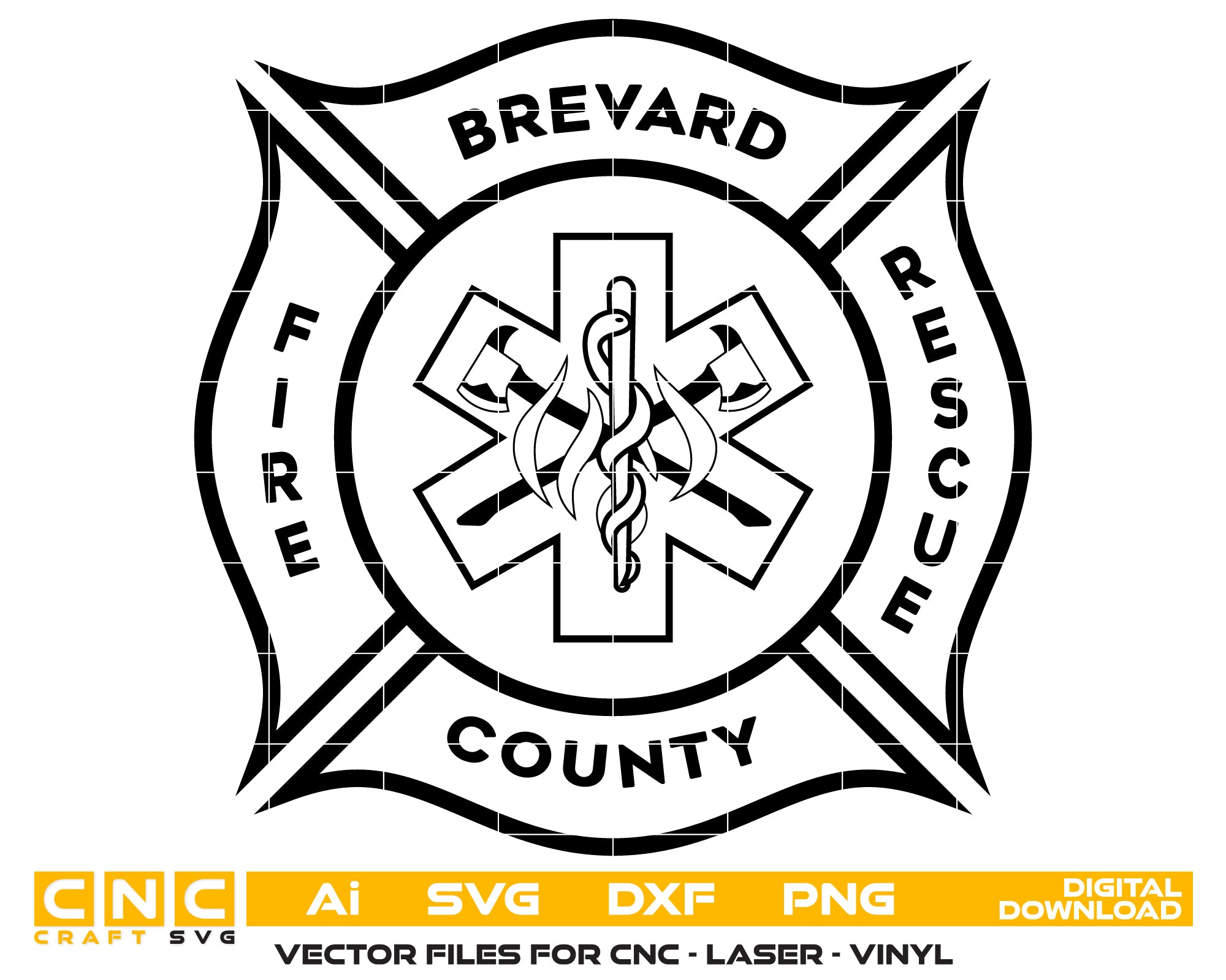 Brevard County Fire Rescue Department Badge