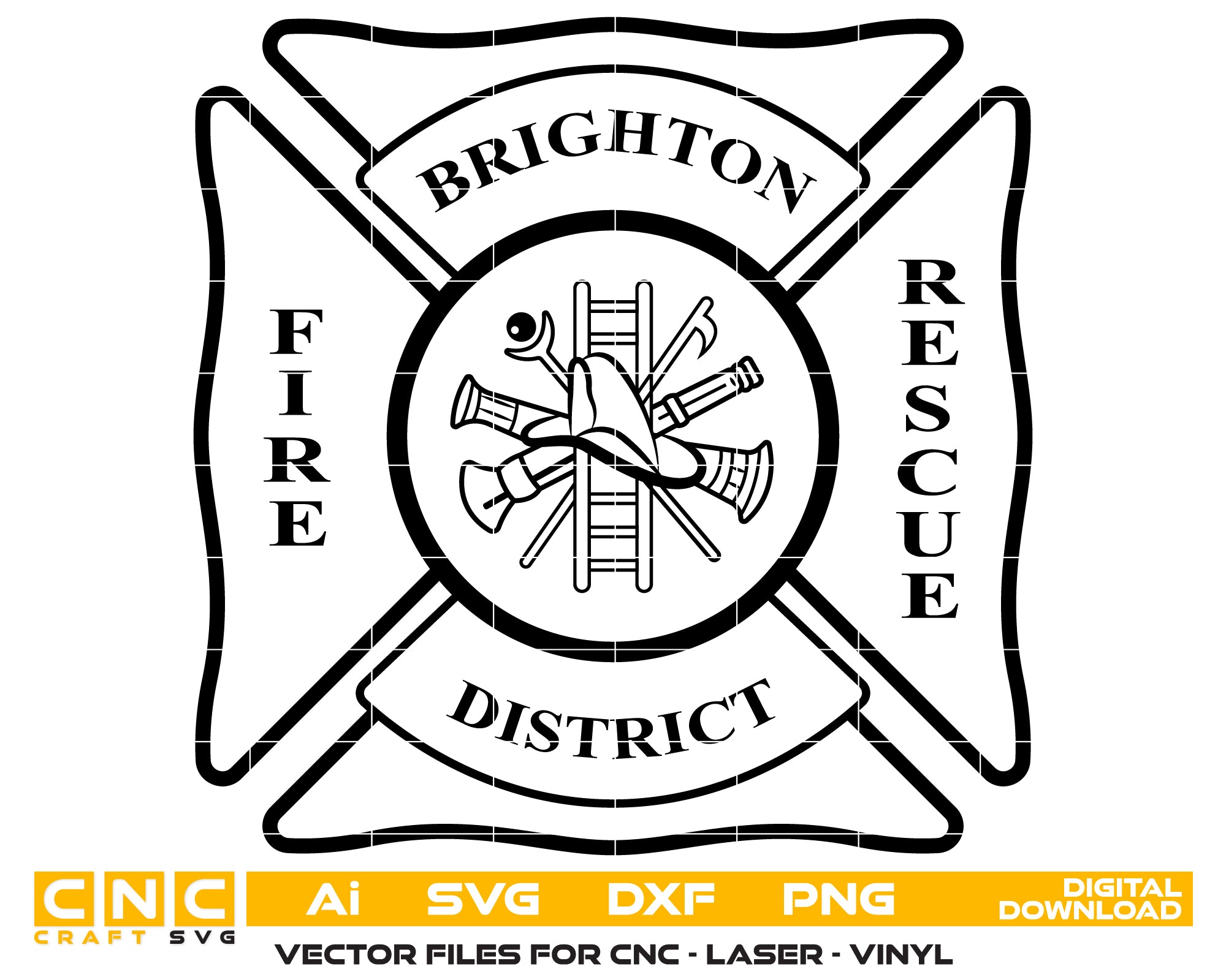 Brighton District Fire Rescue Badge