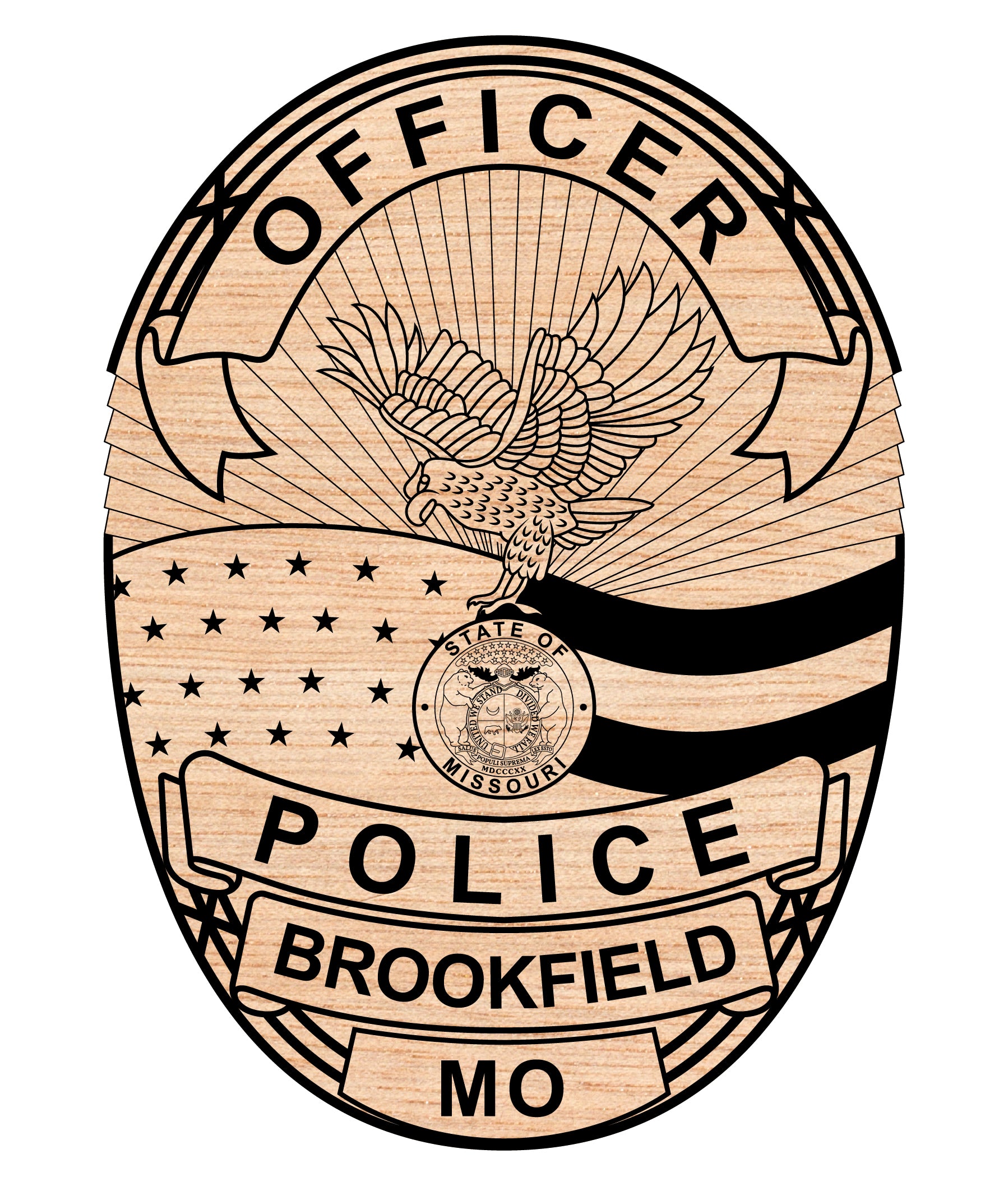 brookfield police department badge svg, brookfield mo police badge vector design, brookfield missouri police svg emblem, missouri police badge svg file, brookfield police officer badge svg