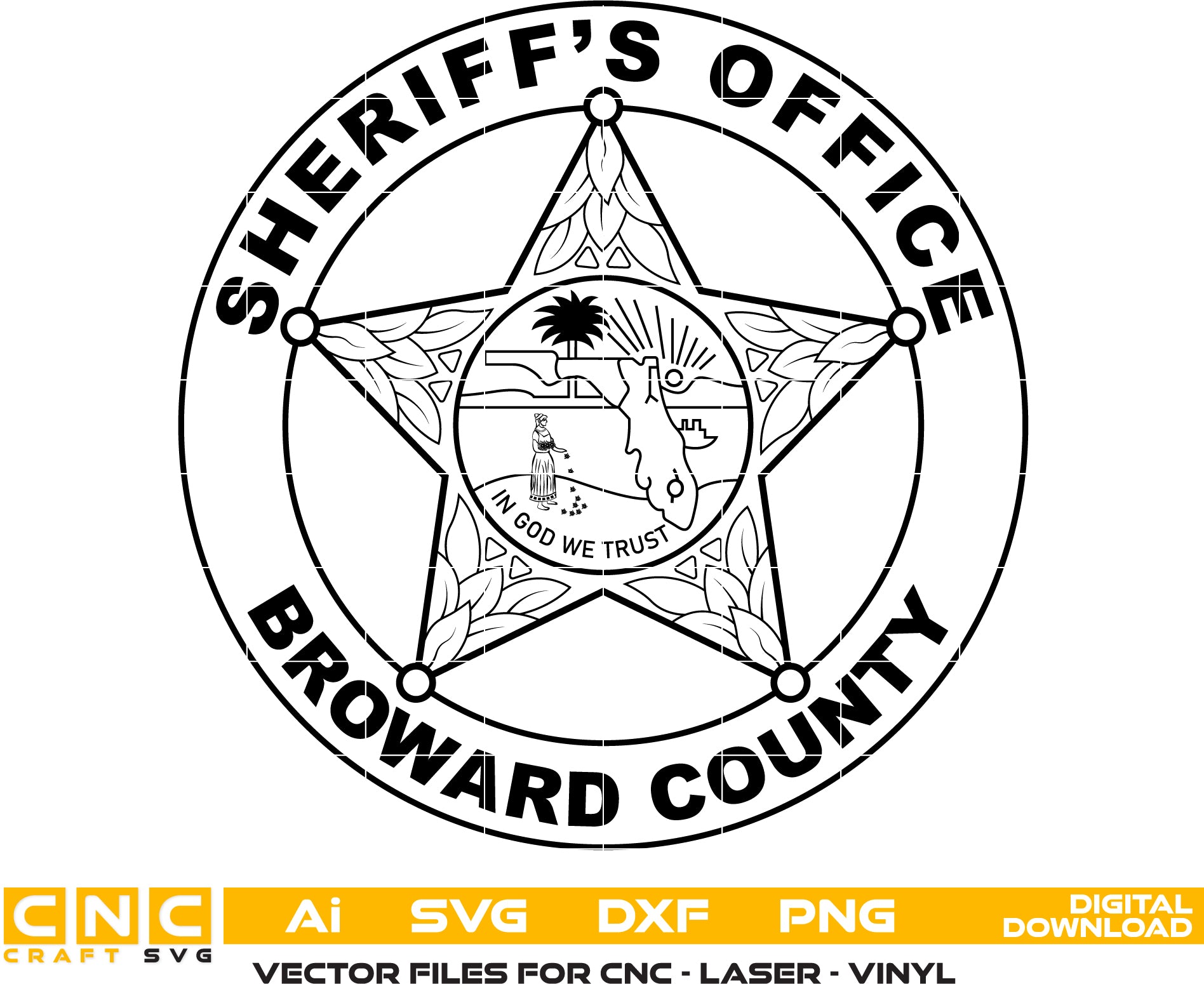 Broward County Sheriff Badge SVG