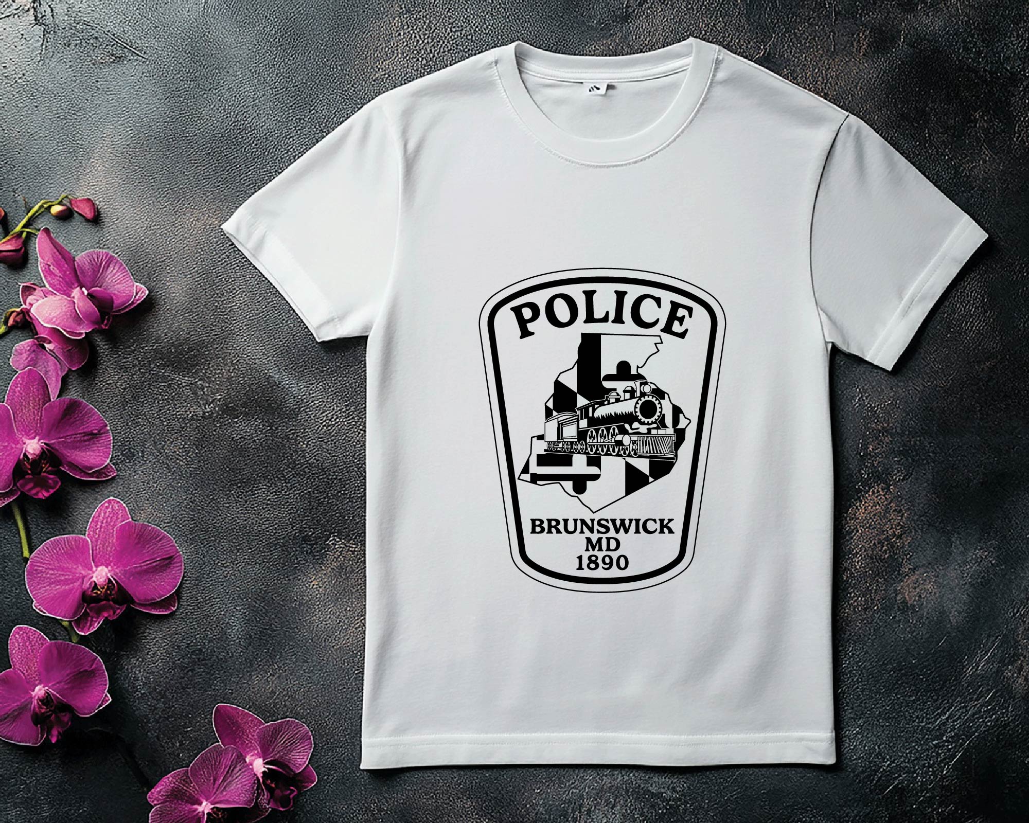 Brunswick Police Patch SVG, Brunswick MD Police Vector, Maryland Police Patch SVG, Law Enforcement Patch Design, Police Emblem Vector, MD Police Logo SVG