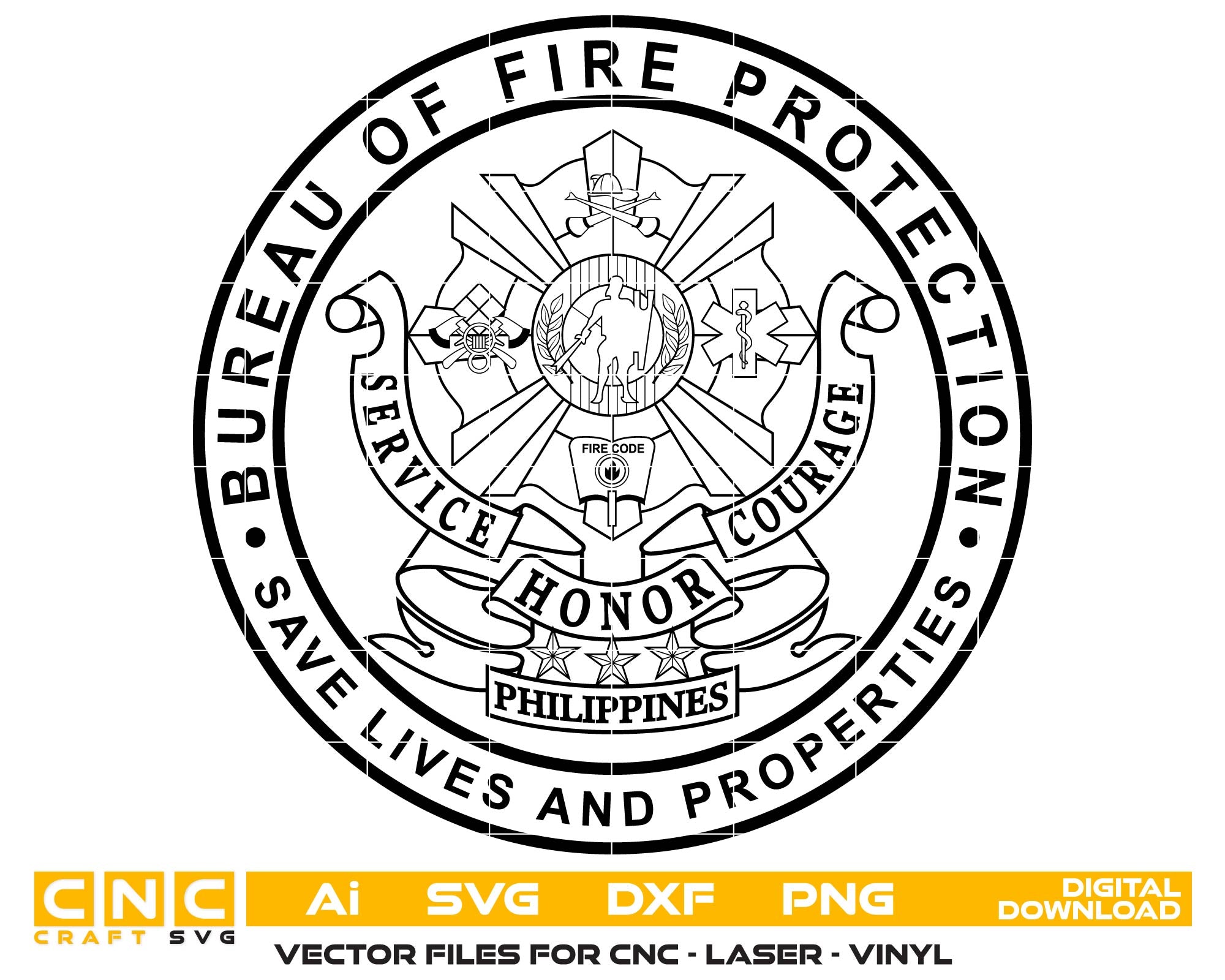 Bureau of Fire Protection Seal, Philippines