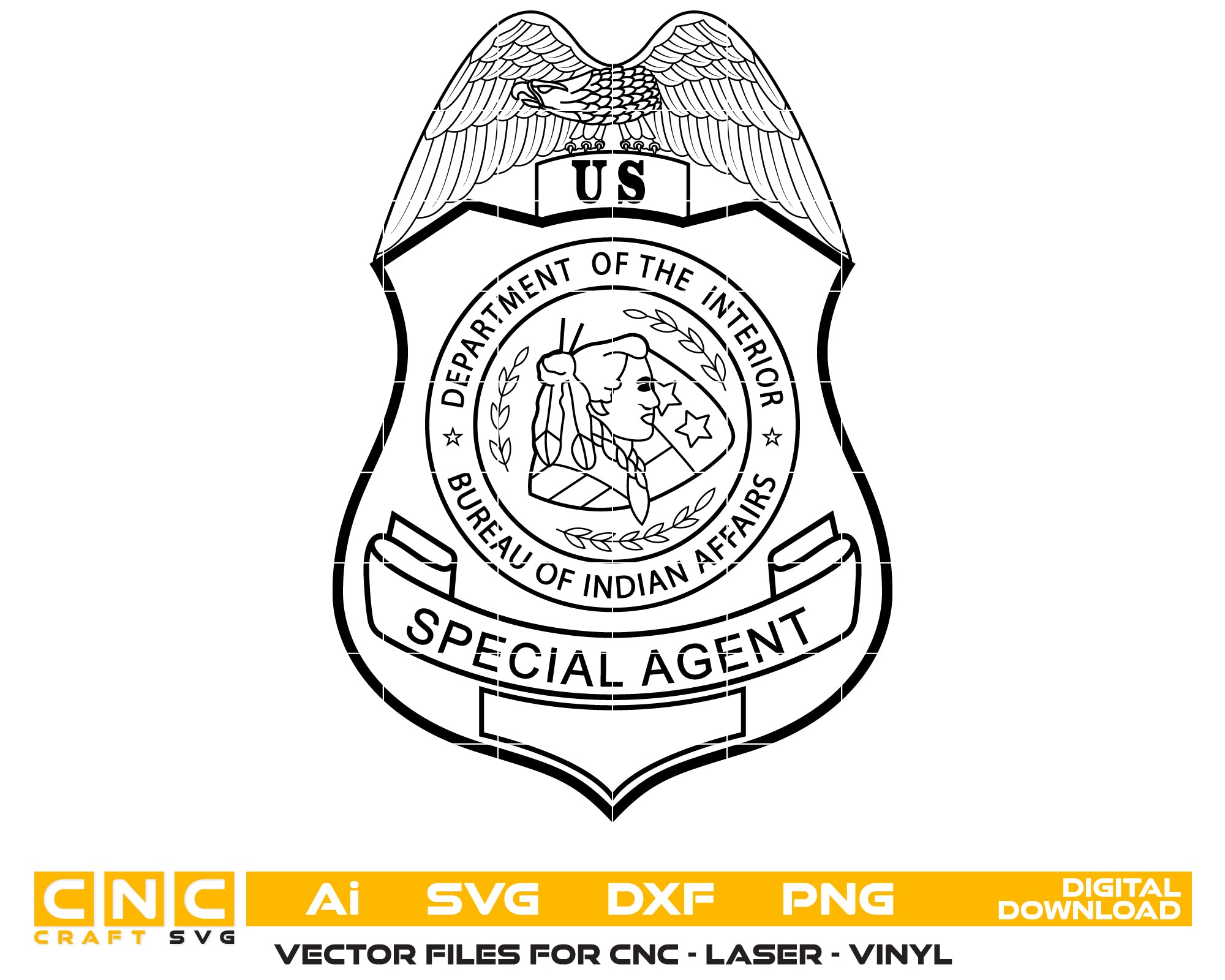 Bureau of Indian Affairs Special Agent Badge