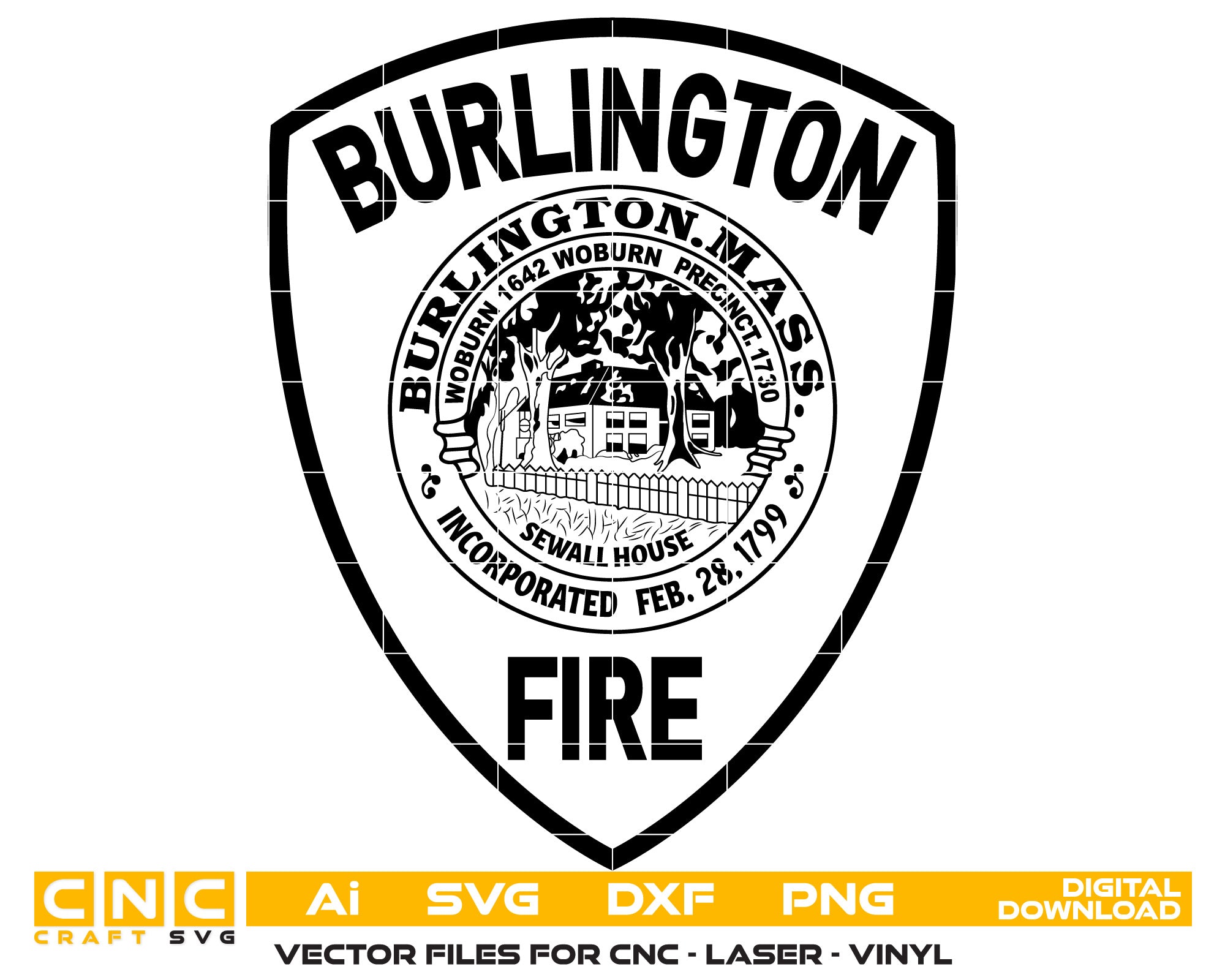 Burlington Fire dept Badge