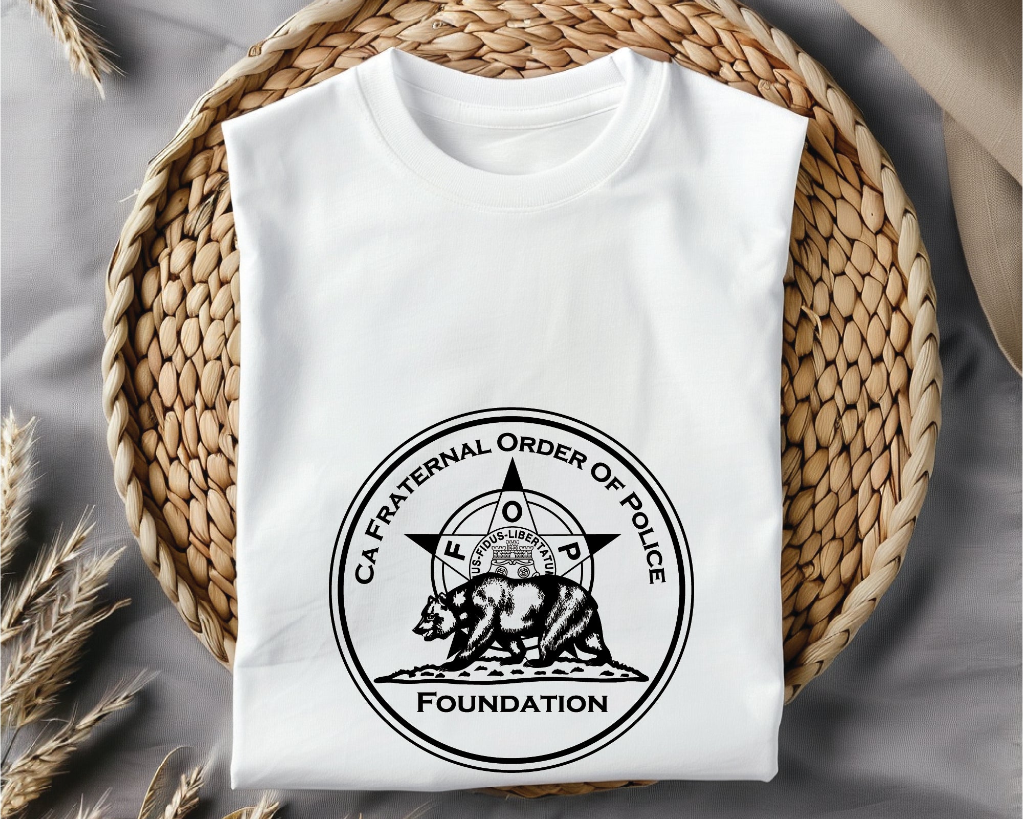 CA Fraternal Order of Police Foundation Logo SVG, California Police Foundation Logo Vector, Fraternal Order of Police Logo, Law Enforcement Foundation Logo SVG, Police Organization Emblem Vector