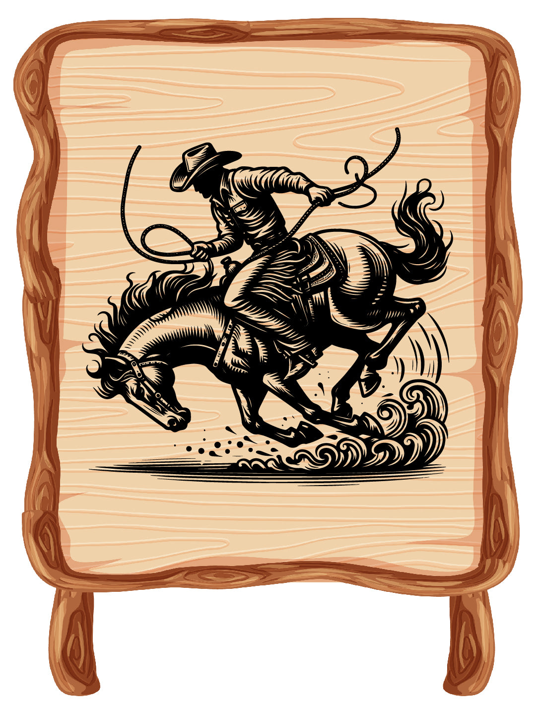 Bull Rider Vector