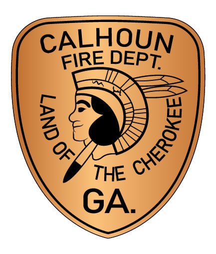 Calhoun Georgia Fire Dept Badge SVG