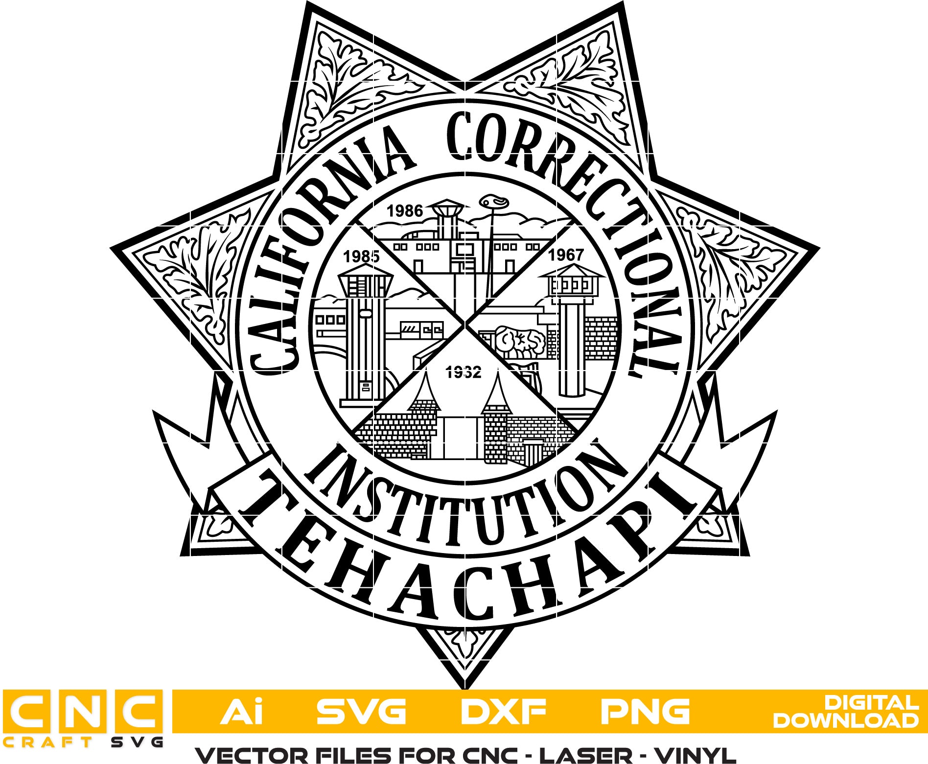 California Correctional Institution Badge