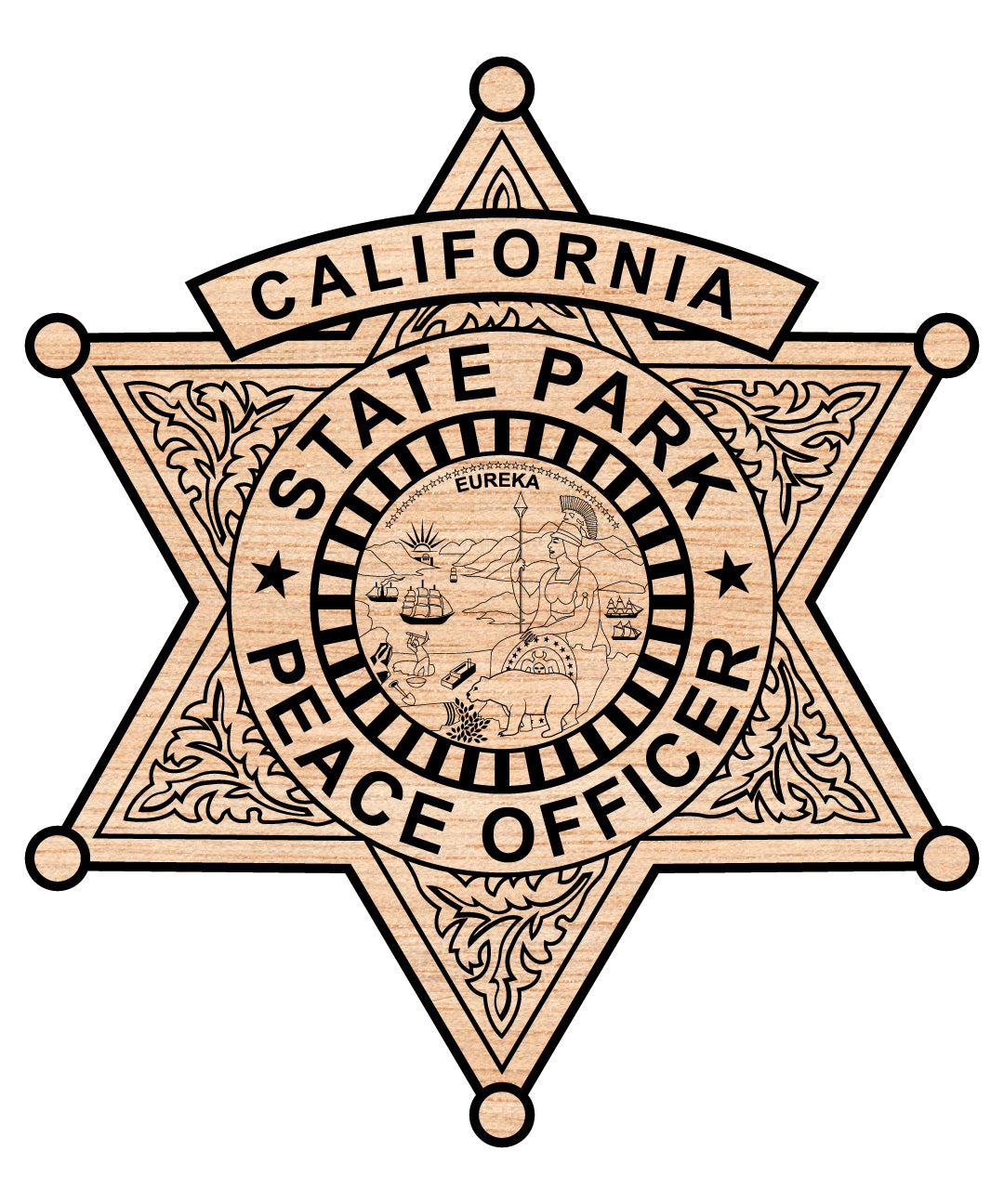 Peace Officer Badge SVG
California State Parks Peace Officer Badge SVG
State Parks Officer Badge
Sheriff Badge