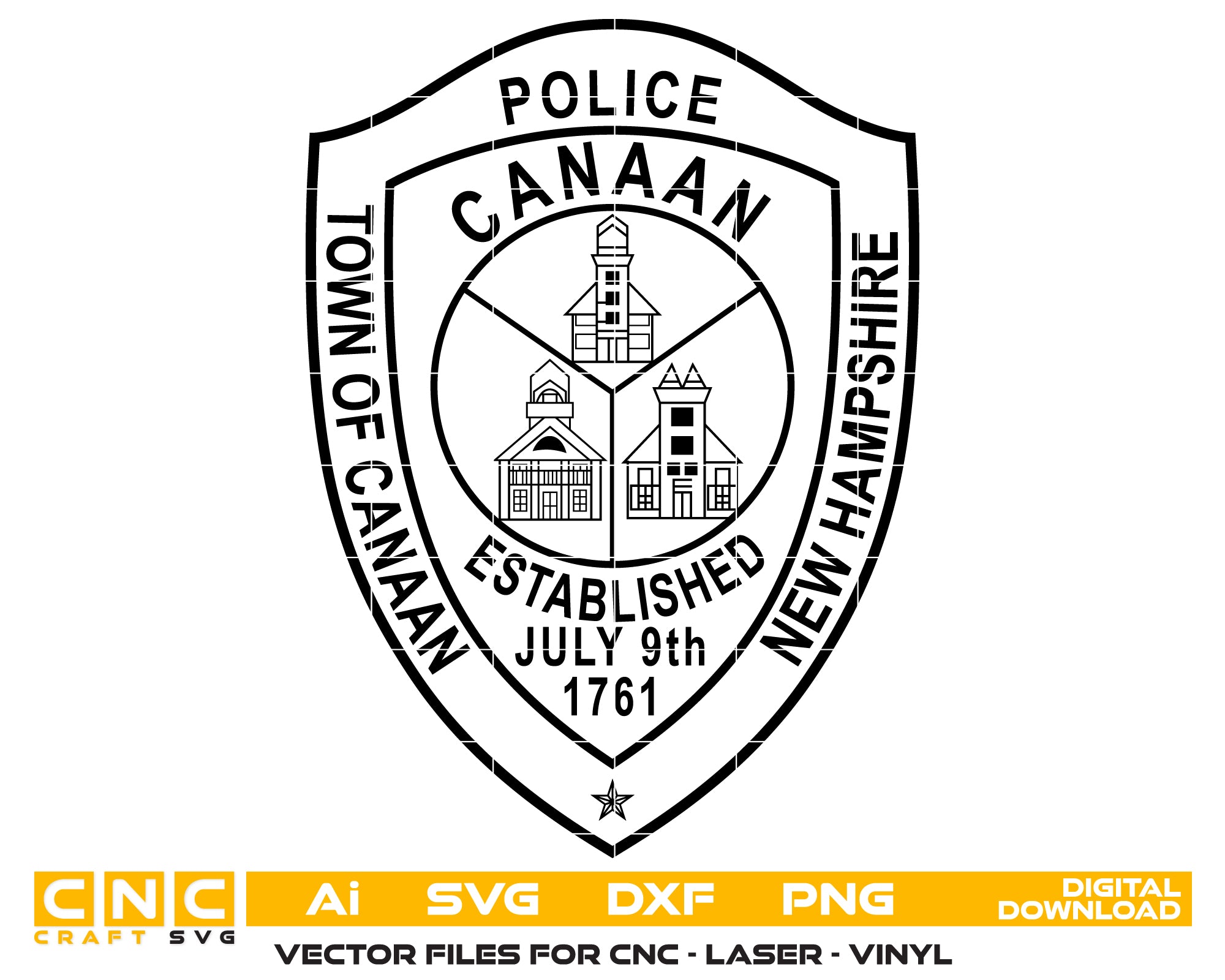 Canaan Police Department Patch, New Hampshire Svg
New Hampshire Badge
Police Department Badge
Canaan Badge