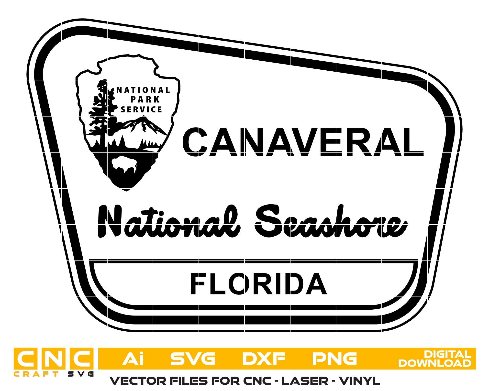 Canaveral National Seashore Logo Florida