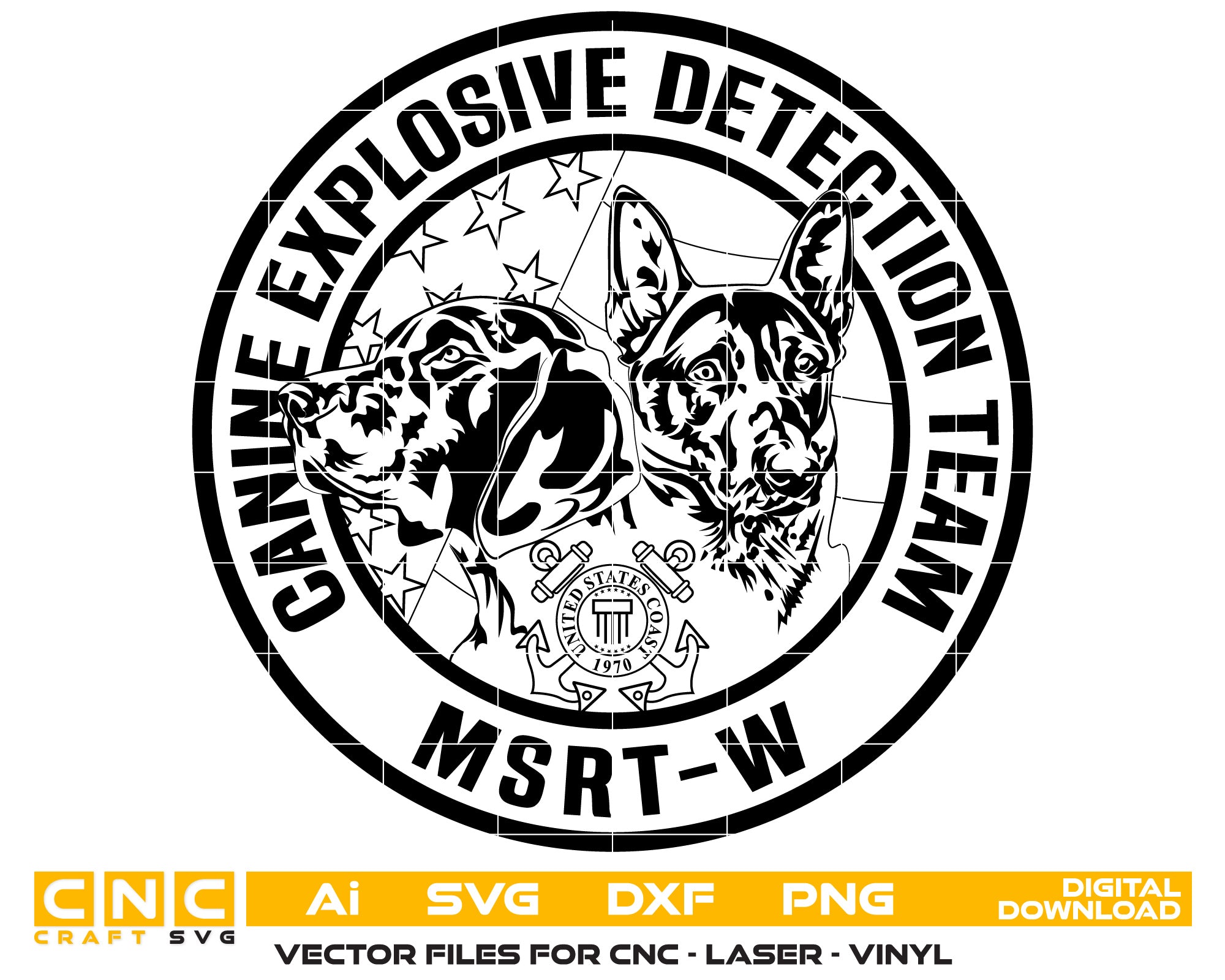 Canine Explosive Detection Team Logo