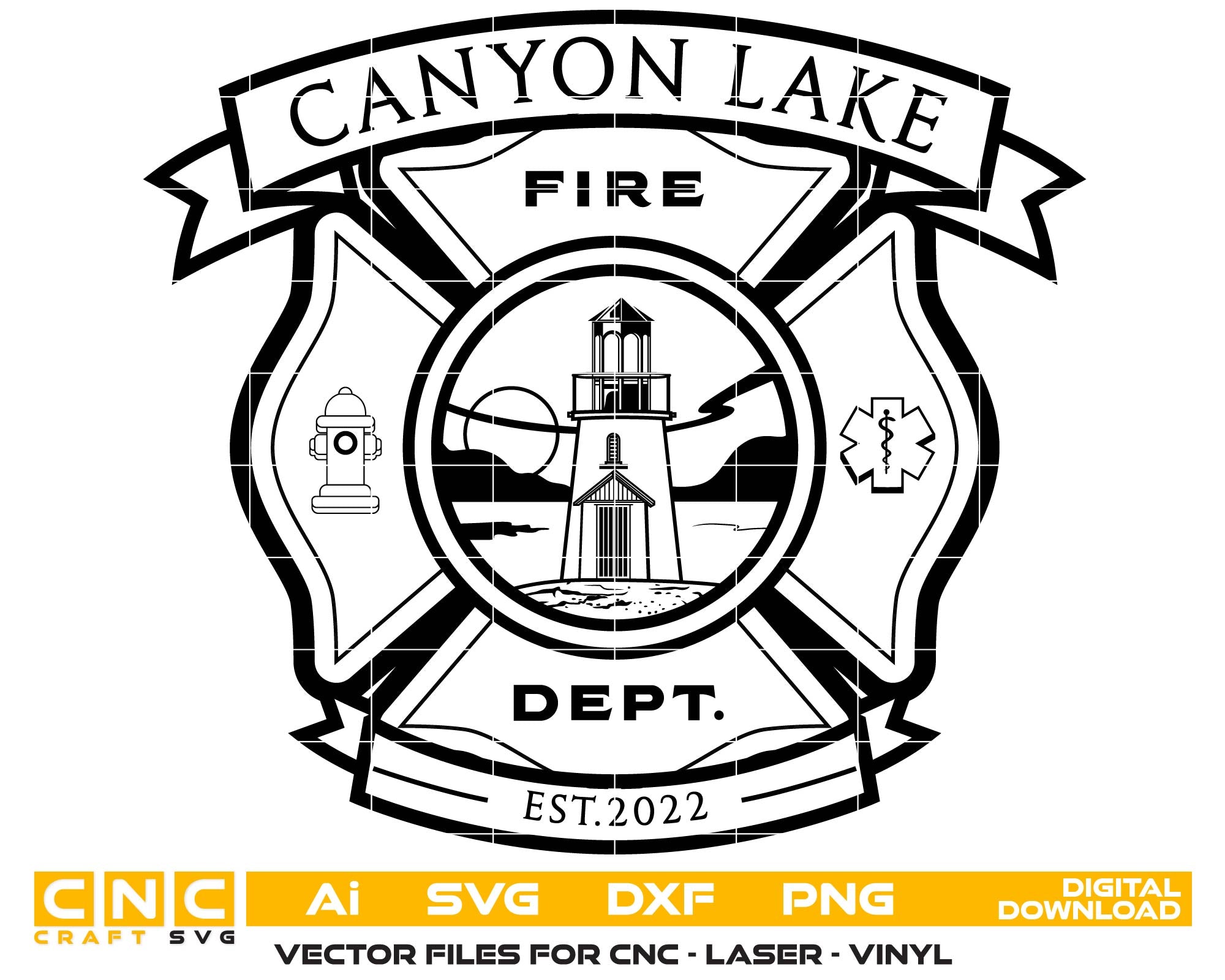 CanyonLakeFireDepartment,CanyonLakeFireBadge,FireDepartmentBadge,