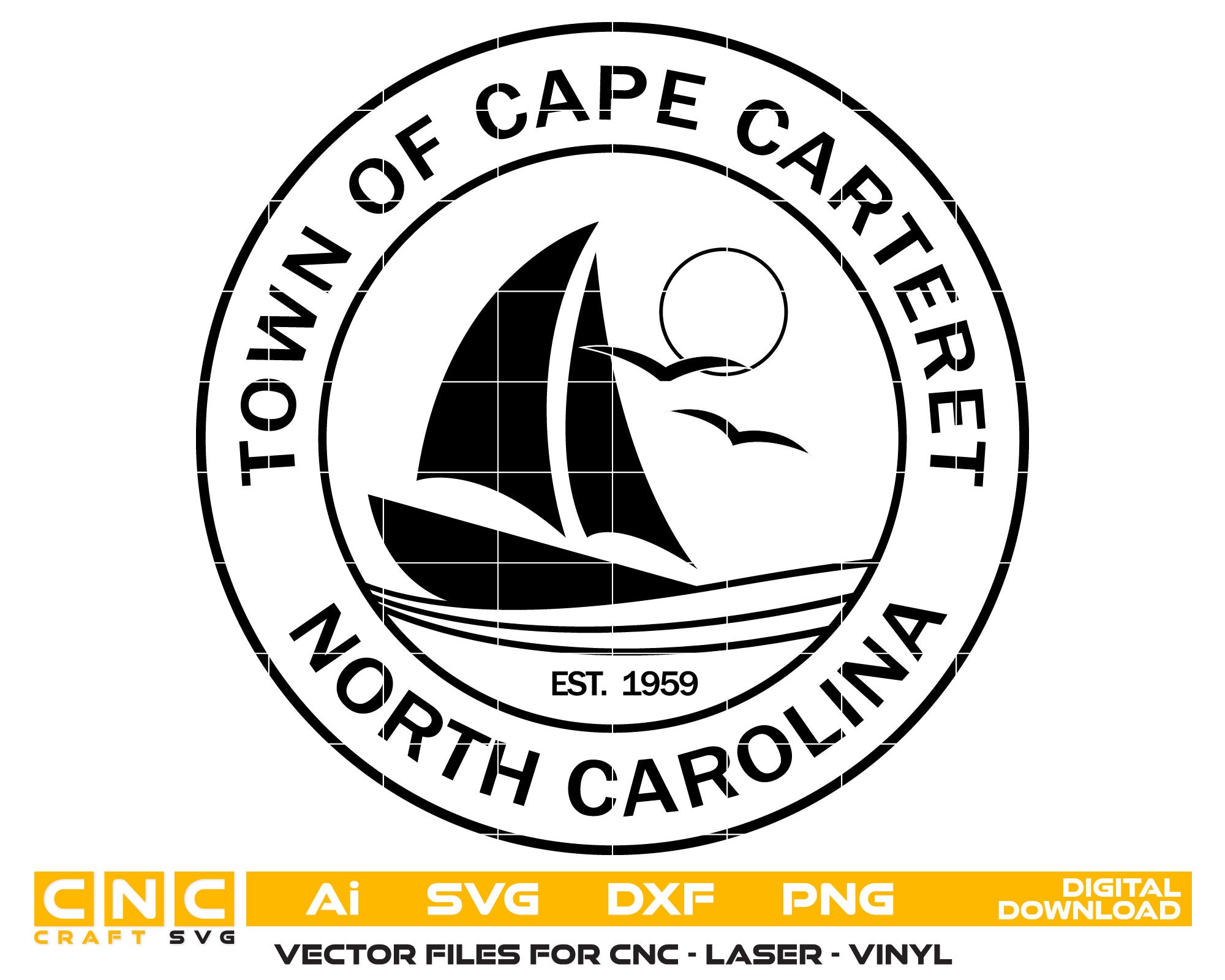 Cape Carteret North Carolina Logo