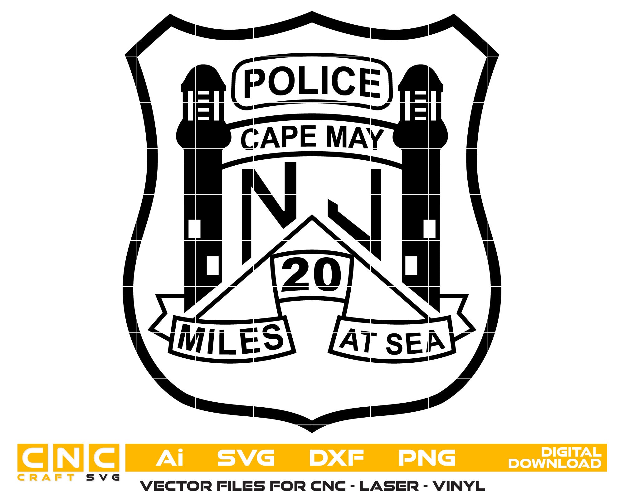 Cape May Police Patch New Jersey