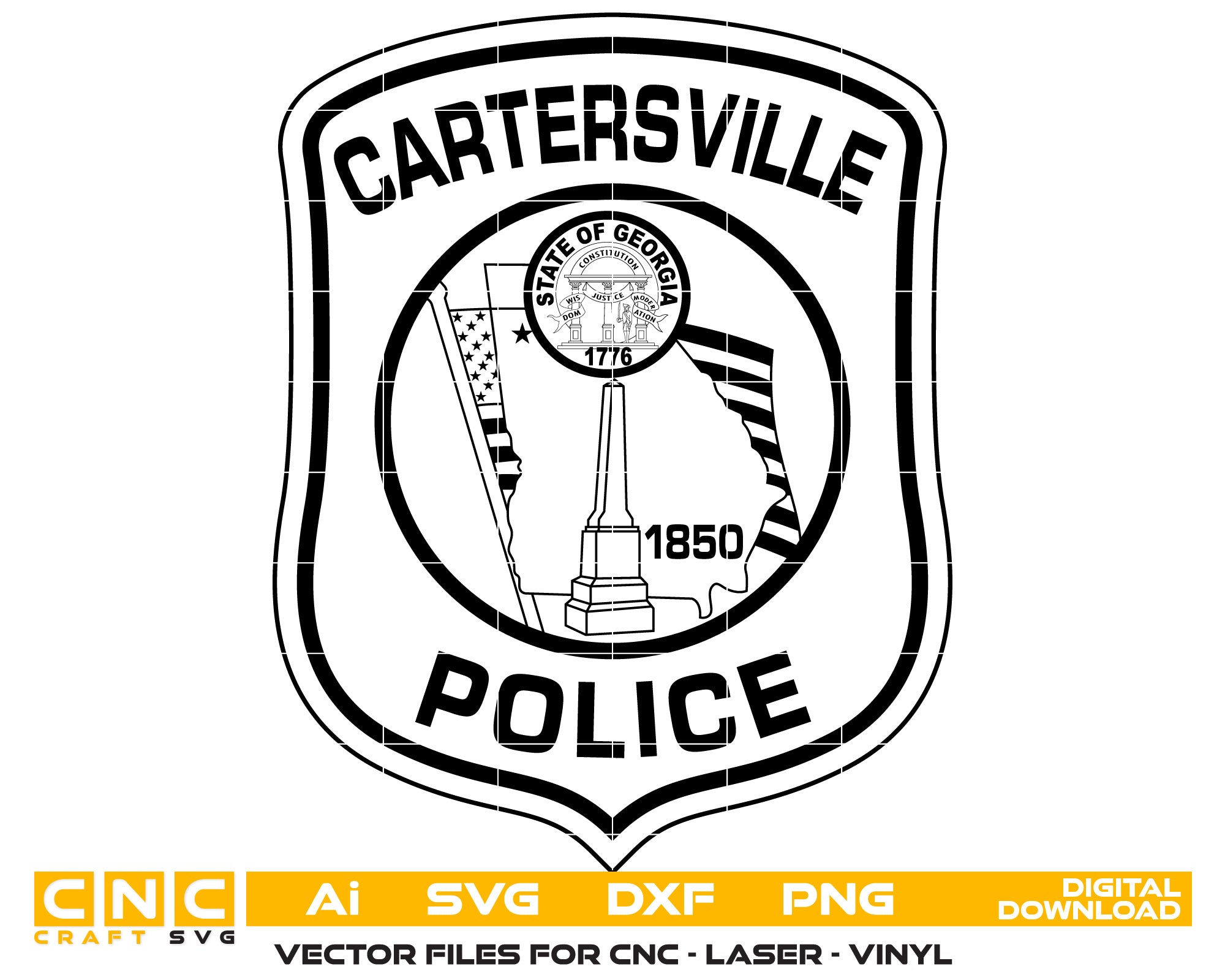 Cartersville Police Department Badge