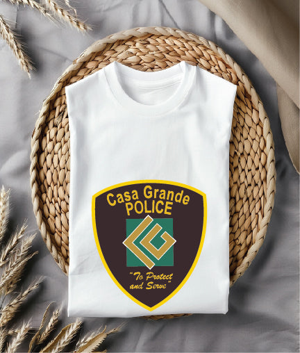 Casa Grande Police Patch Color SVG for Sublimation
Arizona Law Enforcement Color Shield Vector Design
Casa Grande PD Emblem for Digital Printing