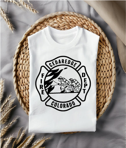 Cedaredge Volunteer Fire Department Badge SVG - CNC Craft Design