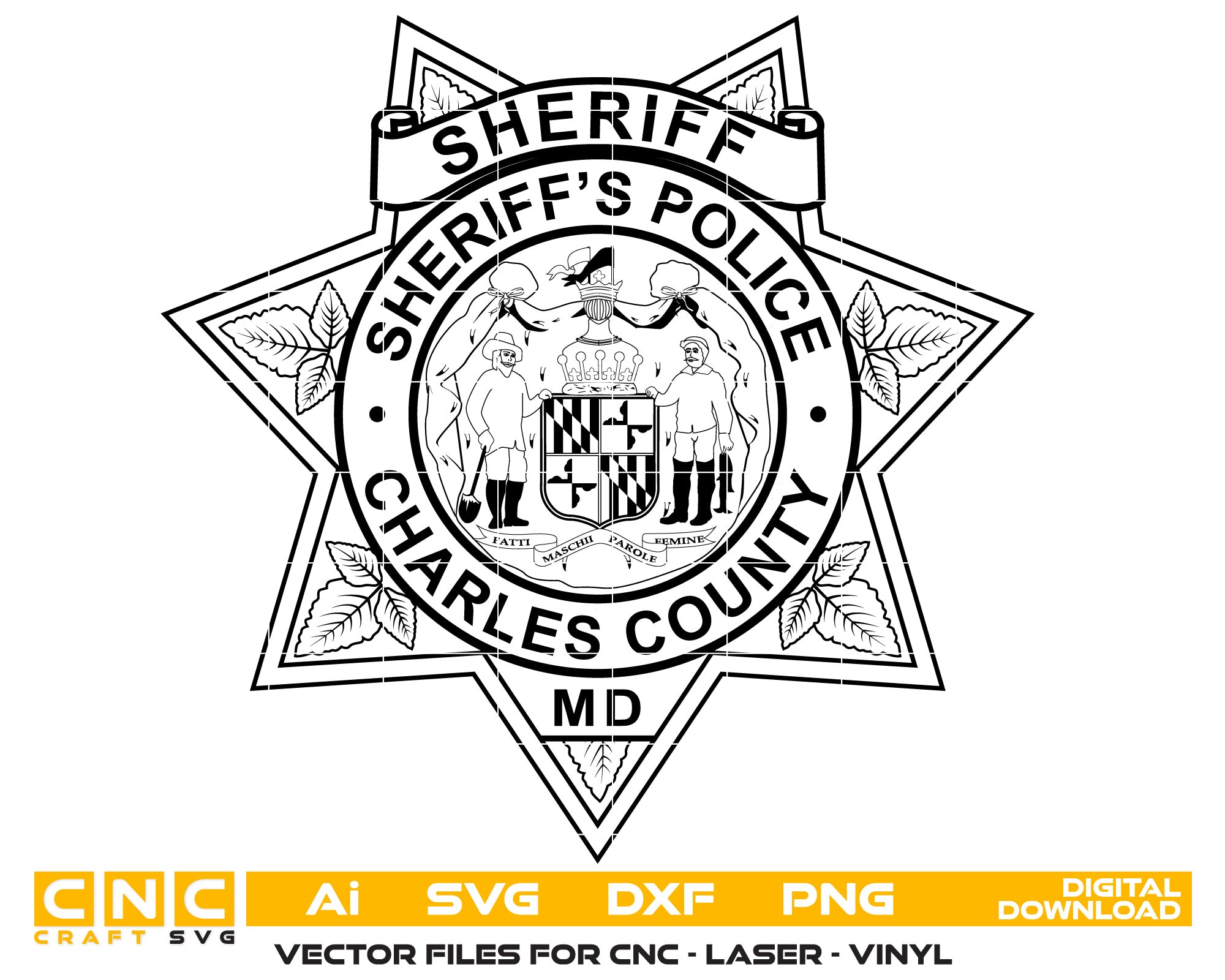 Charles County Sheriff Police Badge
