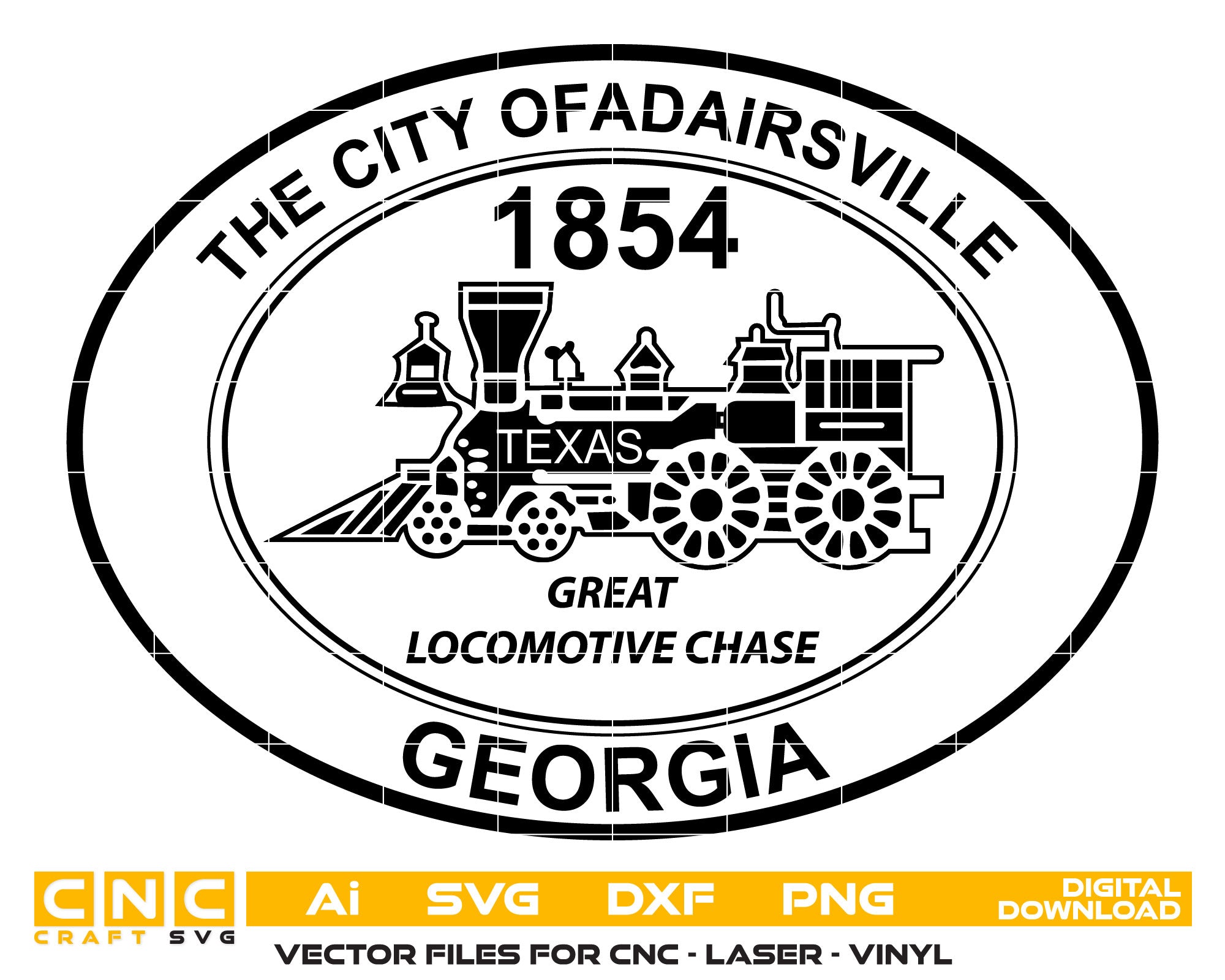 City of Adairsville Georgia Seal SVG
