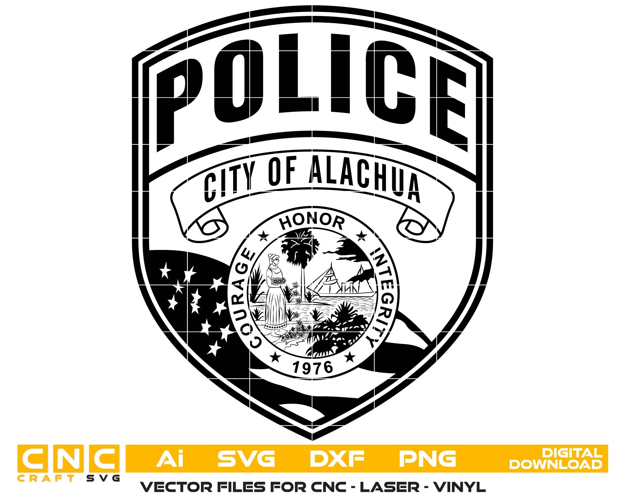 City Of Alachua Police Department Patch, Florida