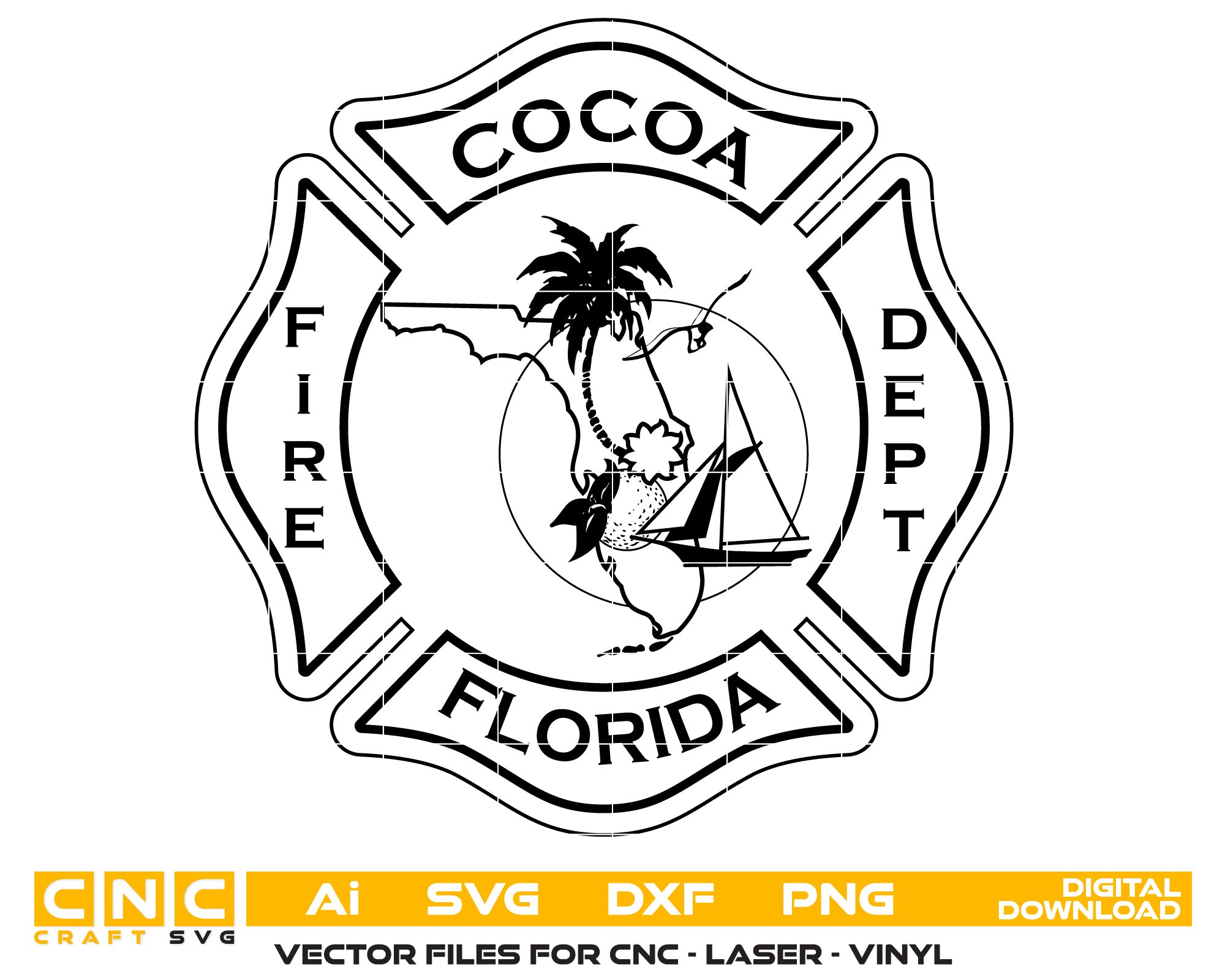 City Of Cocoa Fire Rescue Department Logo