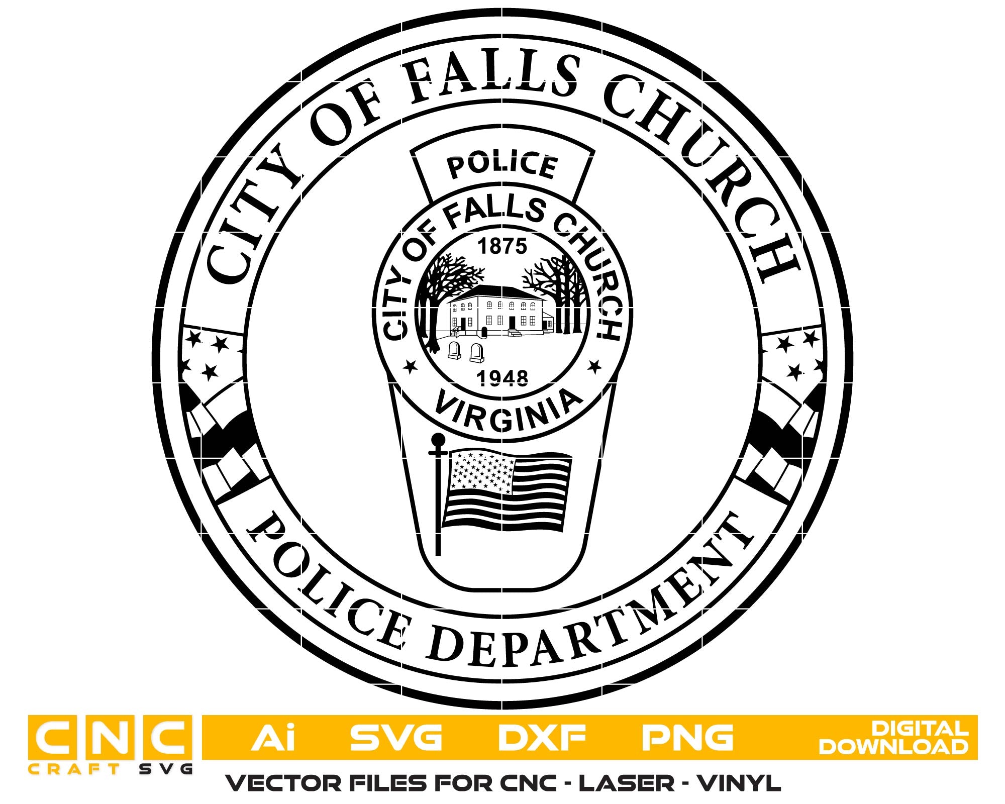 City Of Falls Church Police Department Patch
