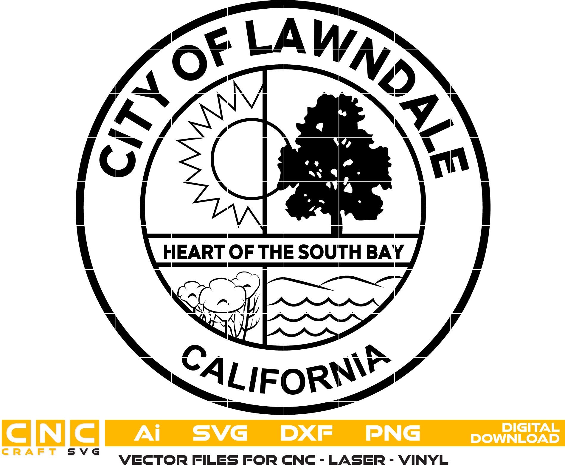 Sello de la Ciudad de Lawndale, California