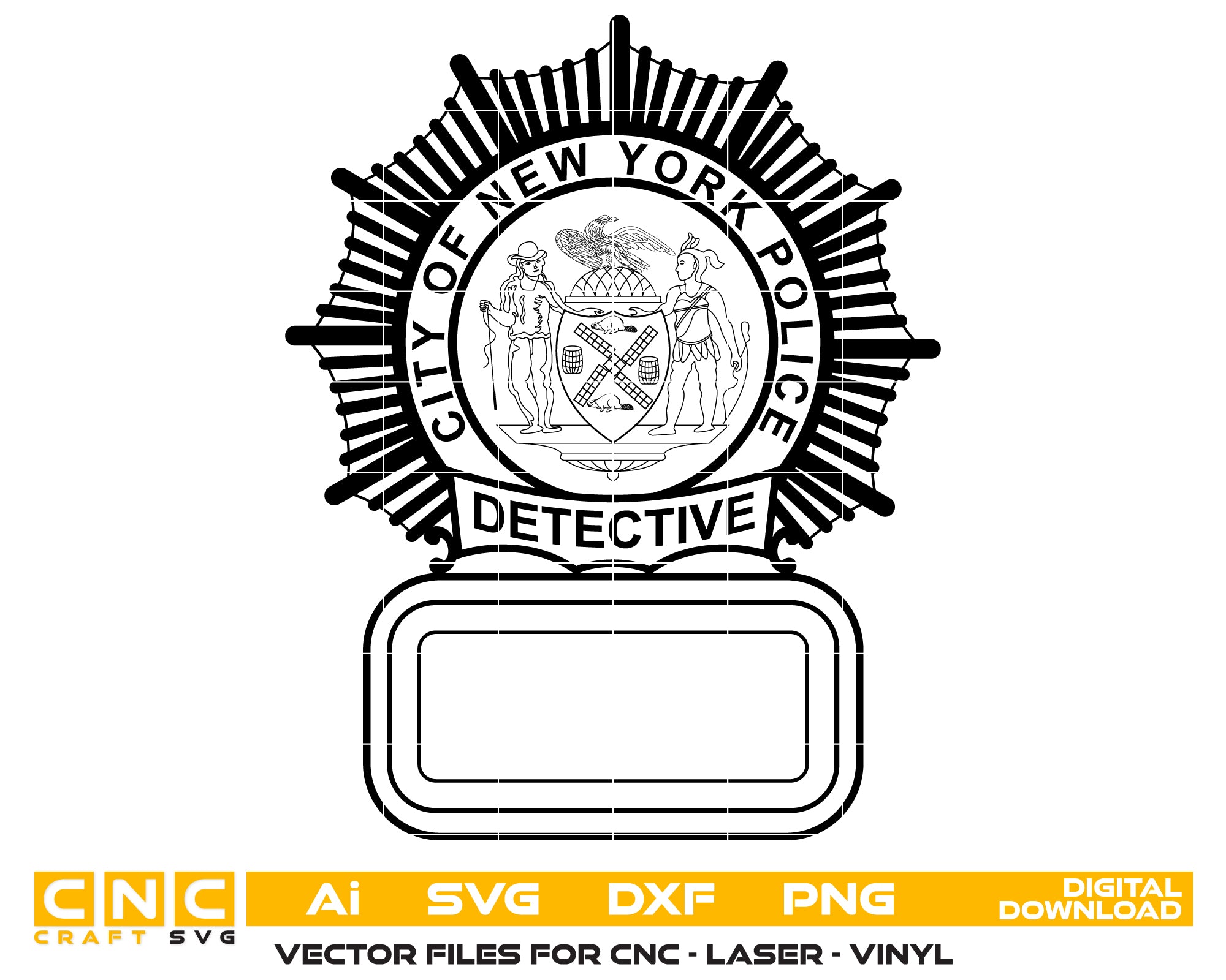 City Of New York Police Detective Badge