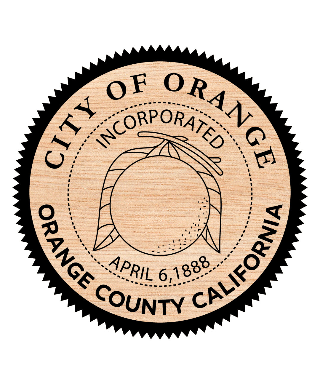 City Of Orange Seal Svg