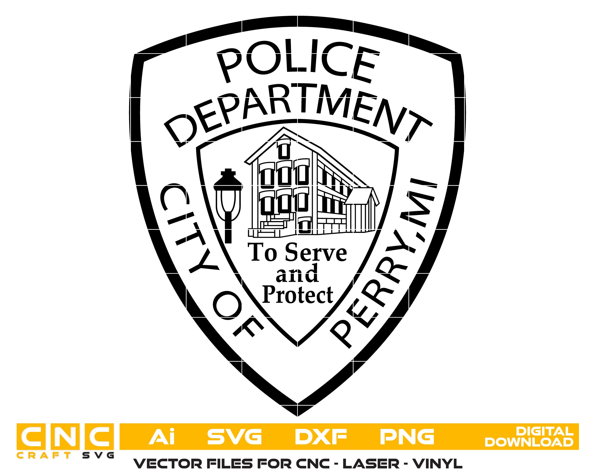 City Of Perry Police Department Patch, MI