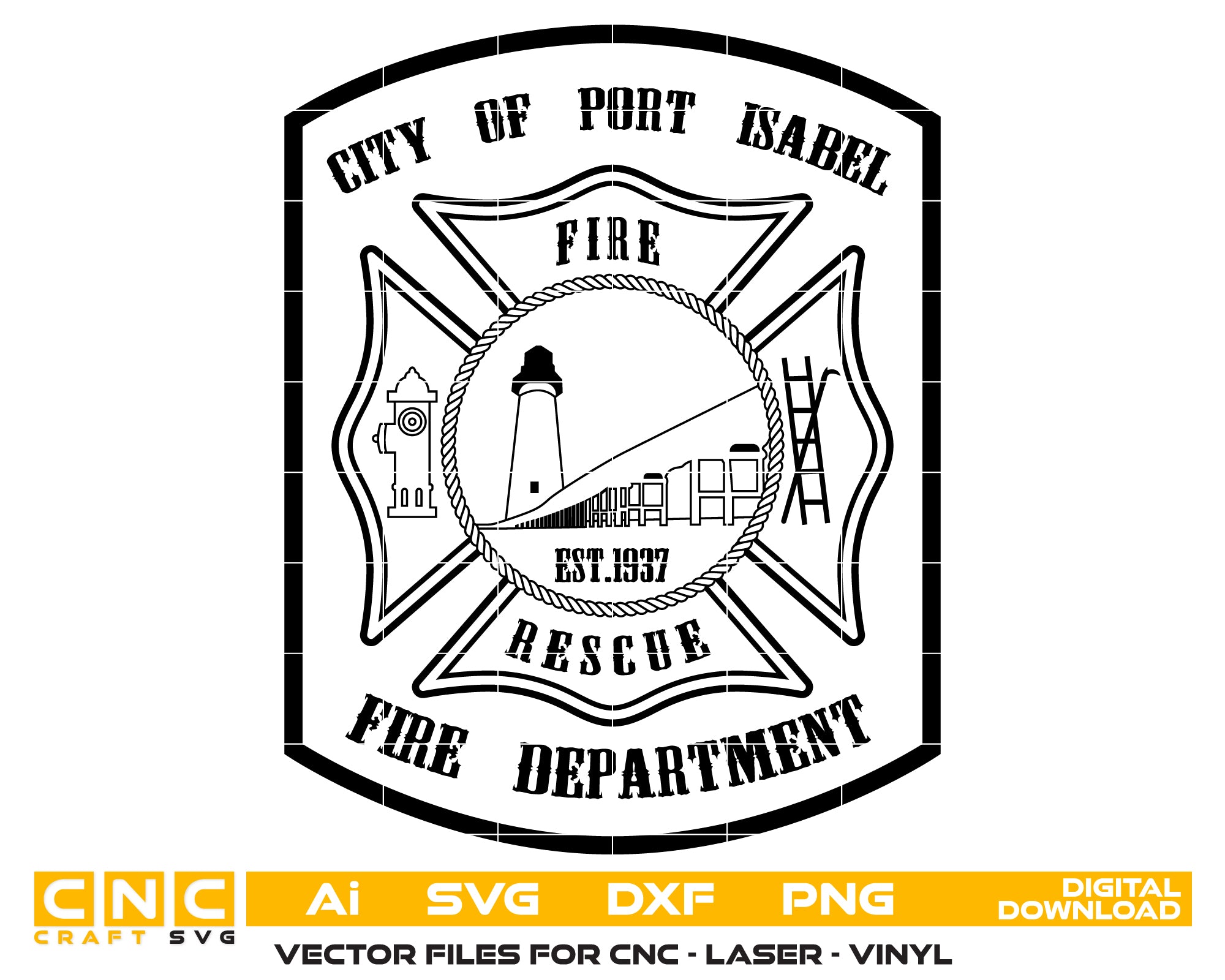 City Of Port Isabel Fire Department Patch