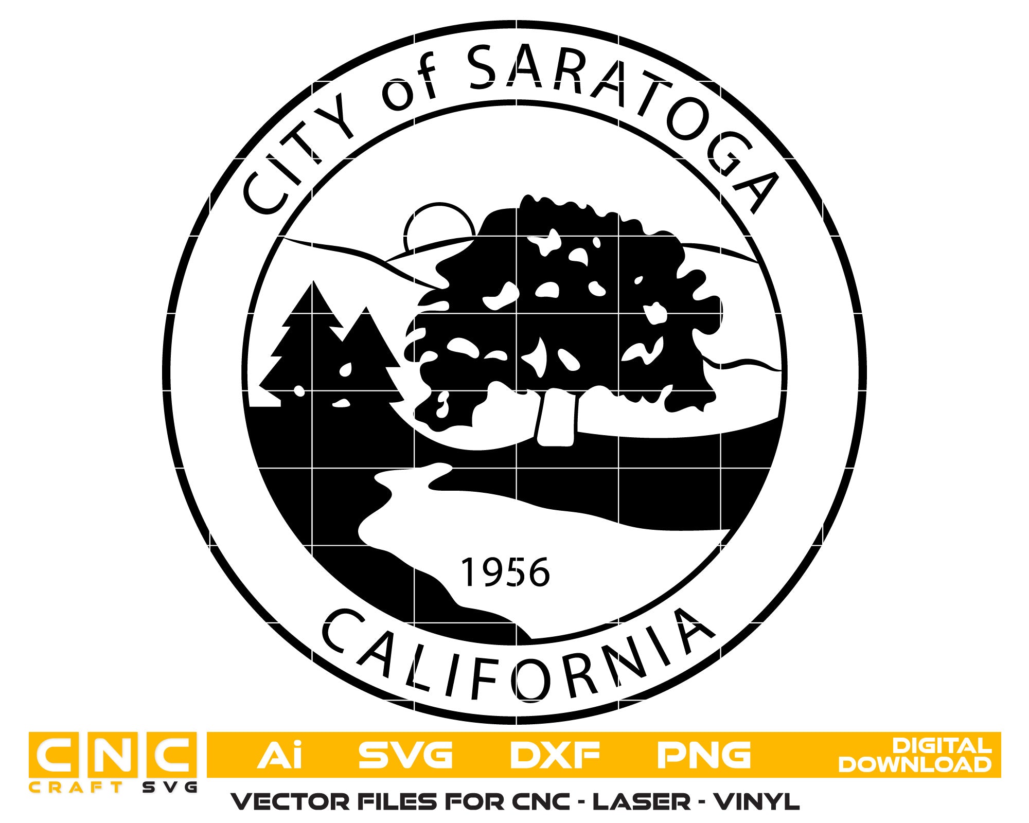 Sello de la Ciudad de Saratoga California