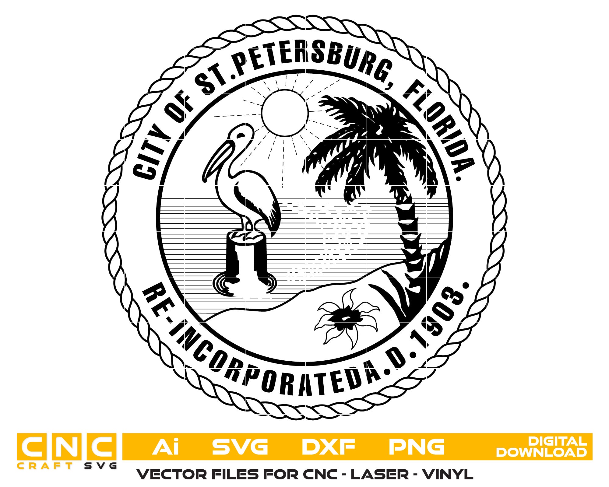 City Of St. Petersburg Florida Incrporated Seal