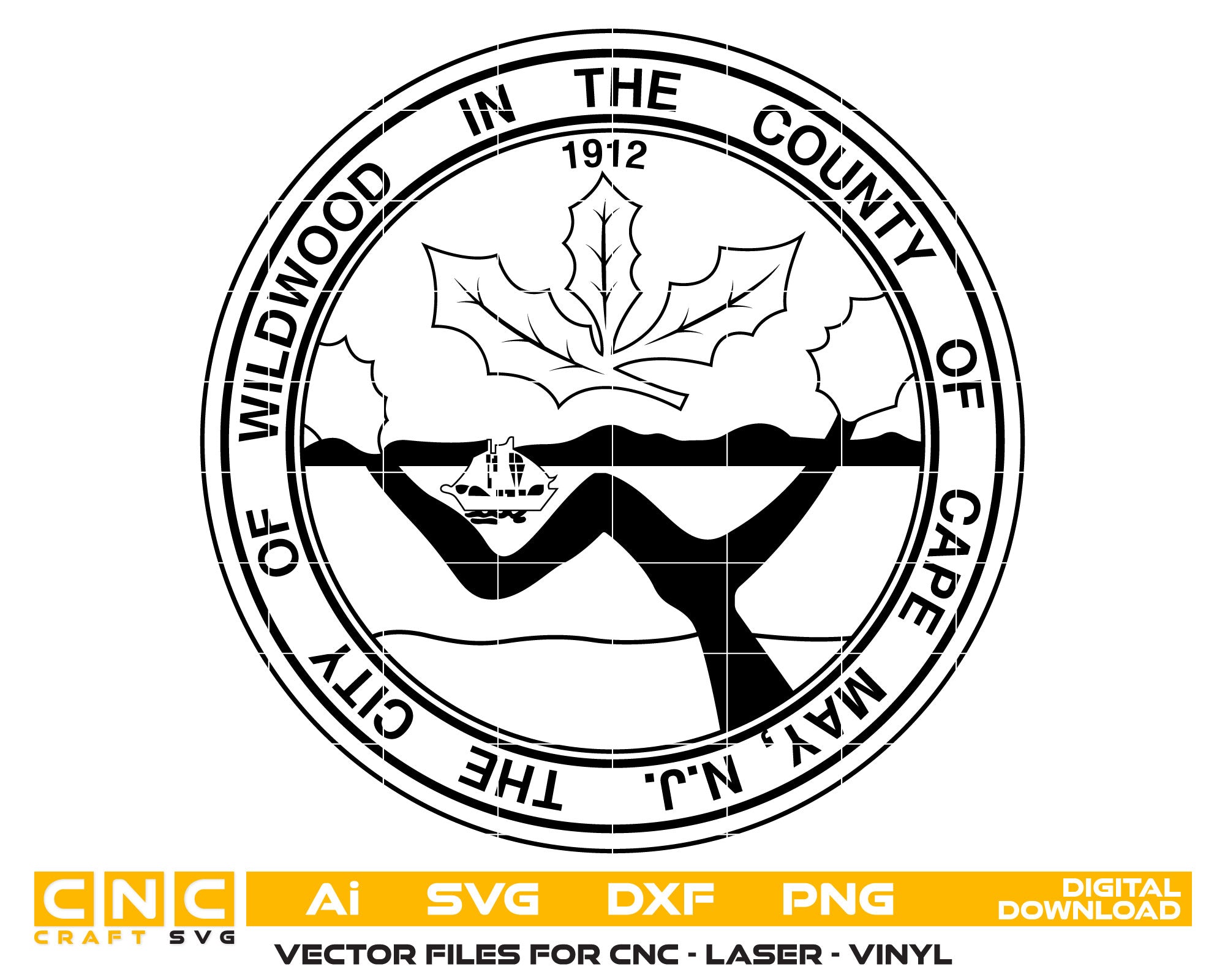 City Of Wildwood Seal, Cape May County