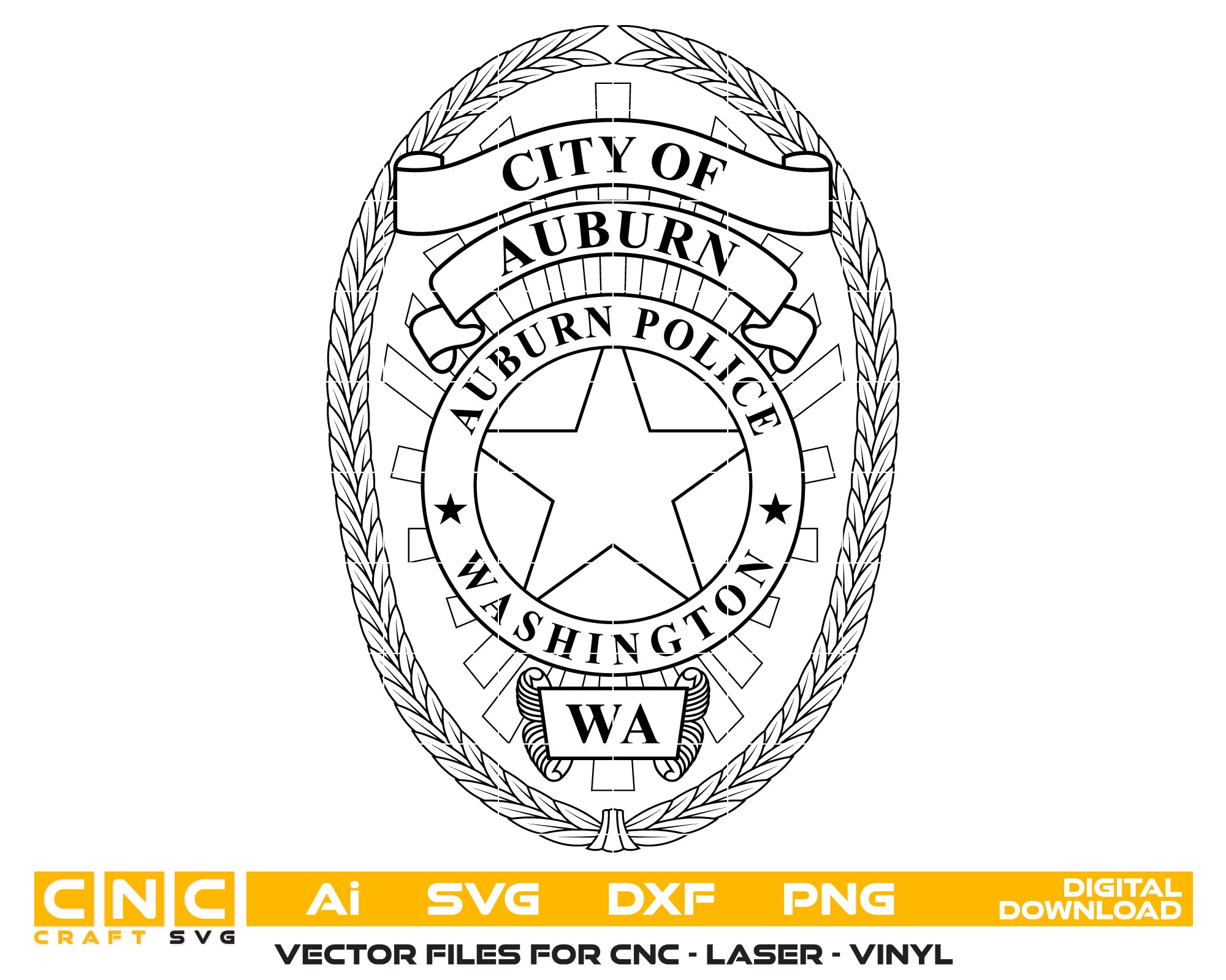 city of auburn police department badge svg, auburn washington police badge vector, auburn wa police svg emblem, washington law enforcement badge svg, #support