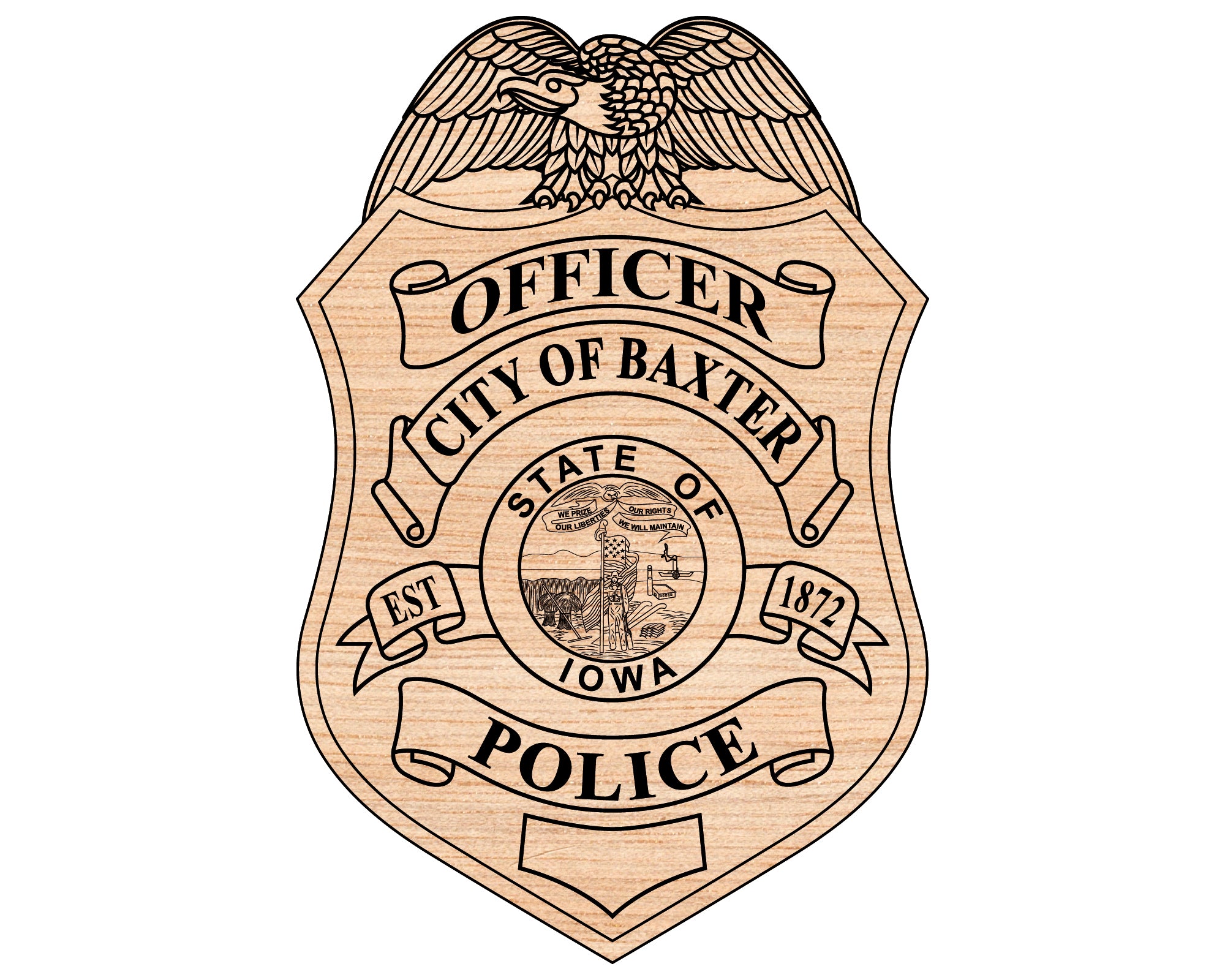 City of Baxter Police Badge SVG, Baxter Police Officer Badge Vector, Baxter Police Logo SVG, Law Enforcement Badge SVG, Police Emblem Vector, Baxter City Badge Design