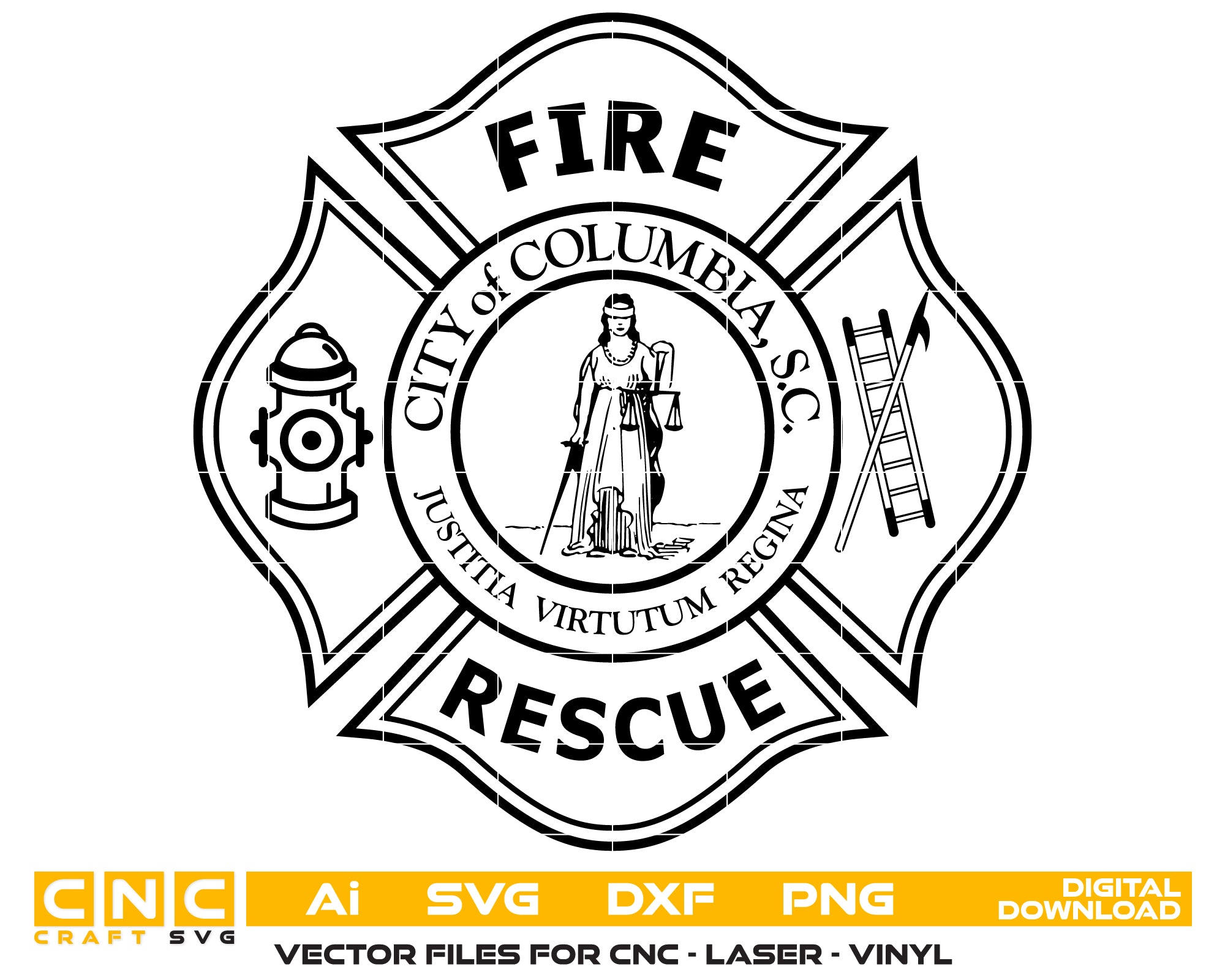 city of columbia fire rescue badge svg, columbia south carolina fire badge vector, columbia sc fire department svg emblem, south carolina firefighter badge svg, #support