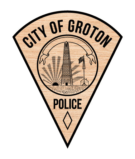 City of Groton Police Department 2nd Issue Shoulder Patch SVG, Groton CT Police Patch Vector, Groton Police Emblem Design, Connecticut Shoulder Patch SVG, Law Enforcement Patch Vector File