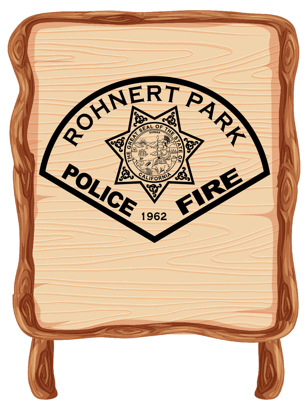 City of Rohnert Park Police and Fire Badge – Digital Download