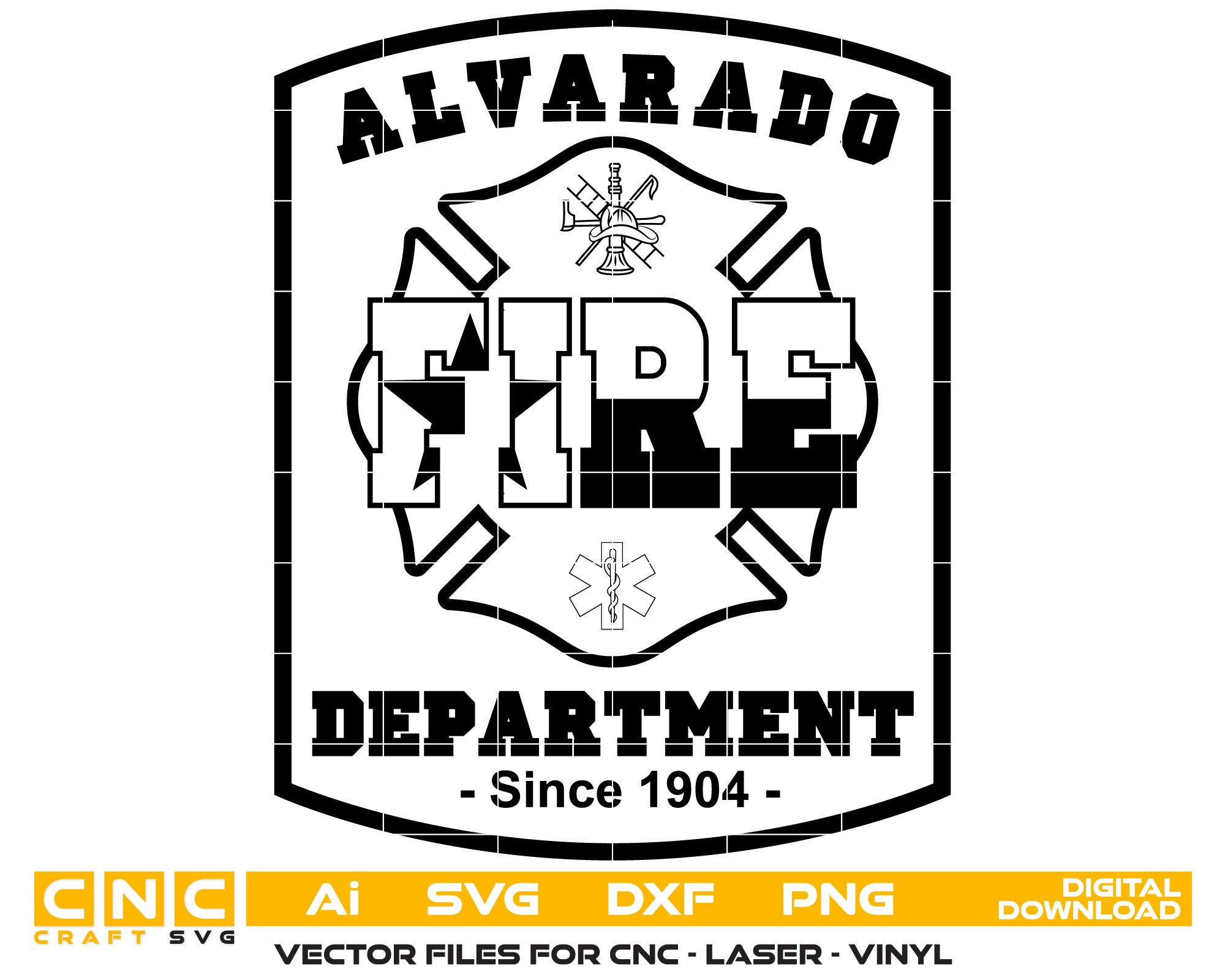 City of Alvarado Fire Department Badge
