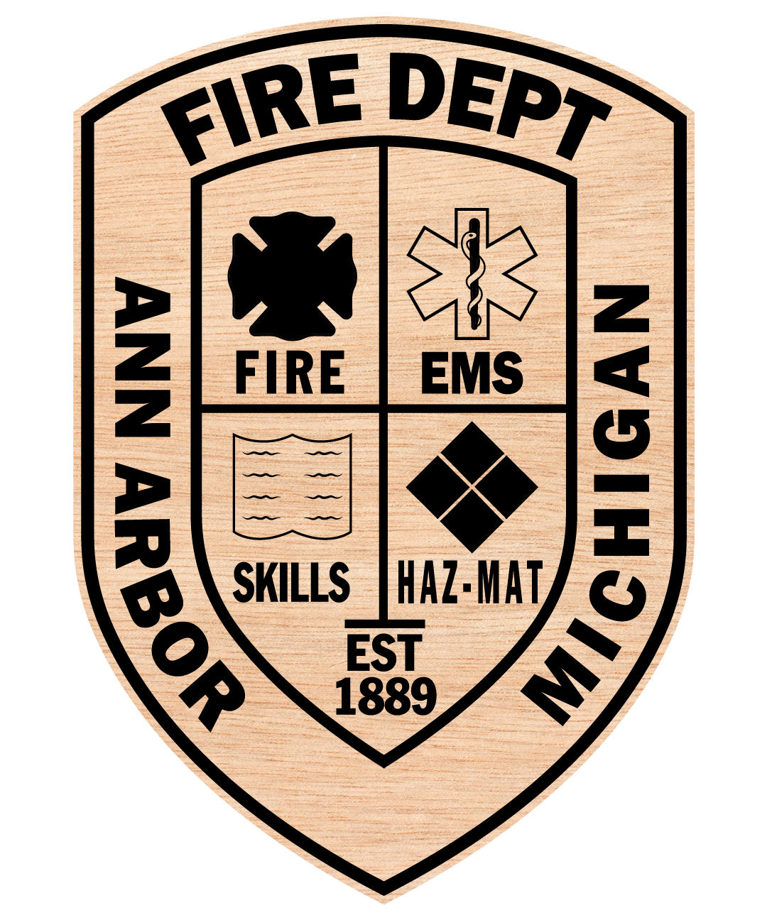 City of Ann Arbor Fire Department Badge