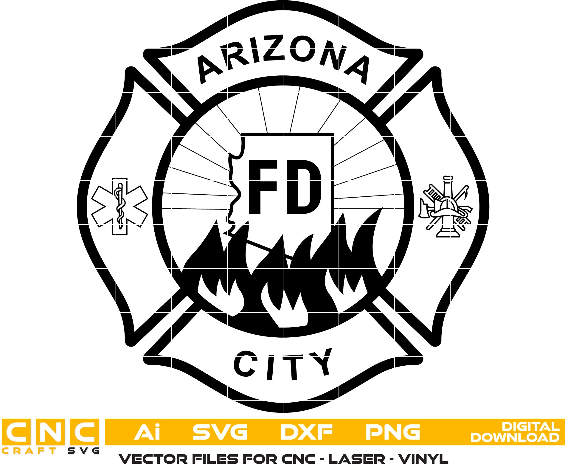 Arizona City Fire District Badge