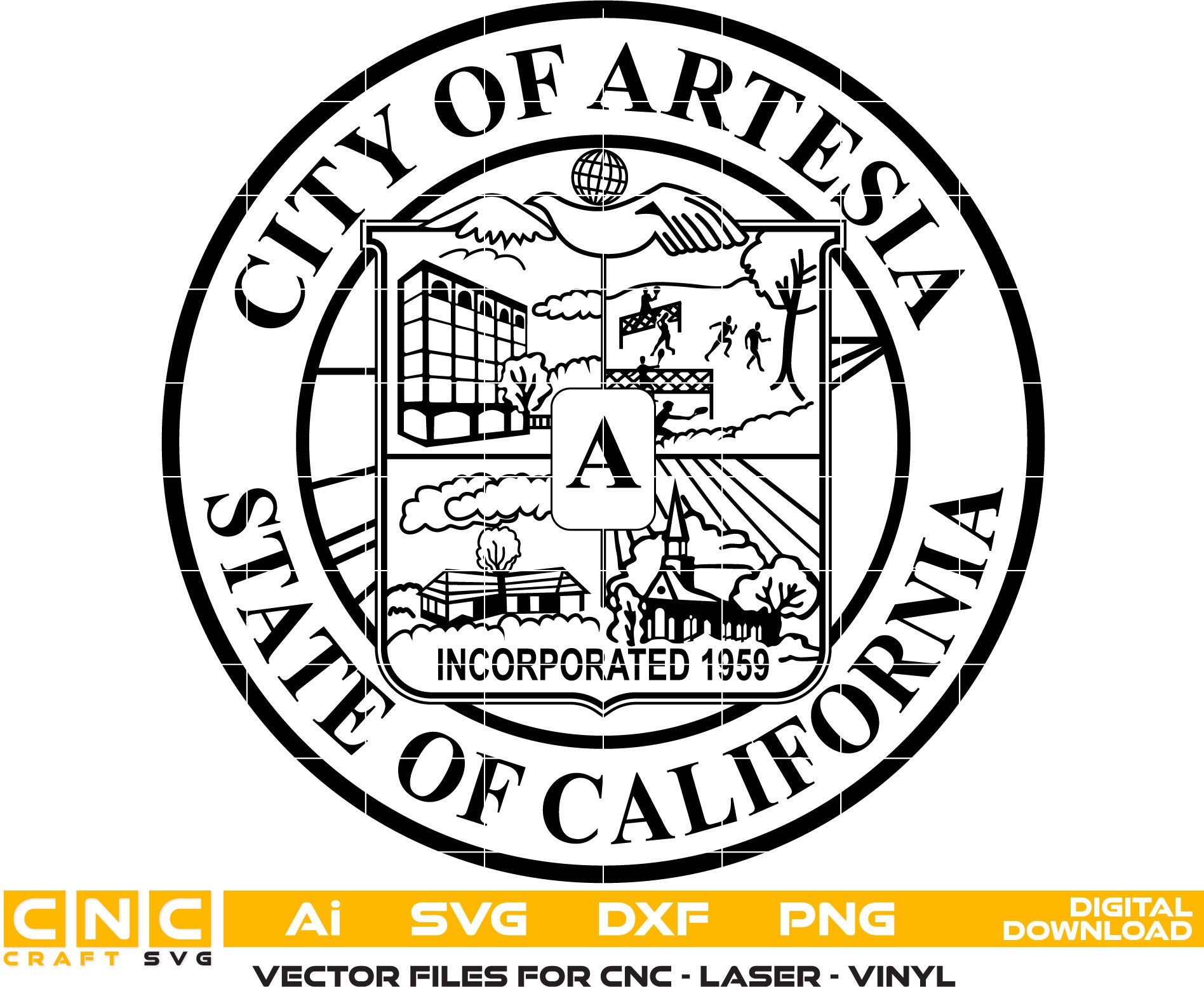City of Artesia Seal, California