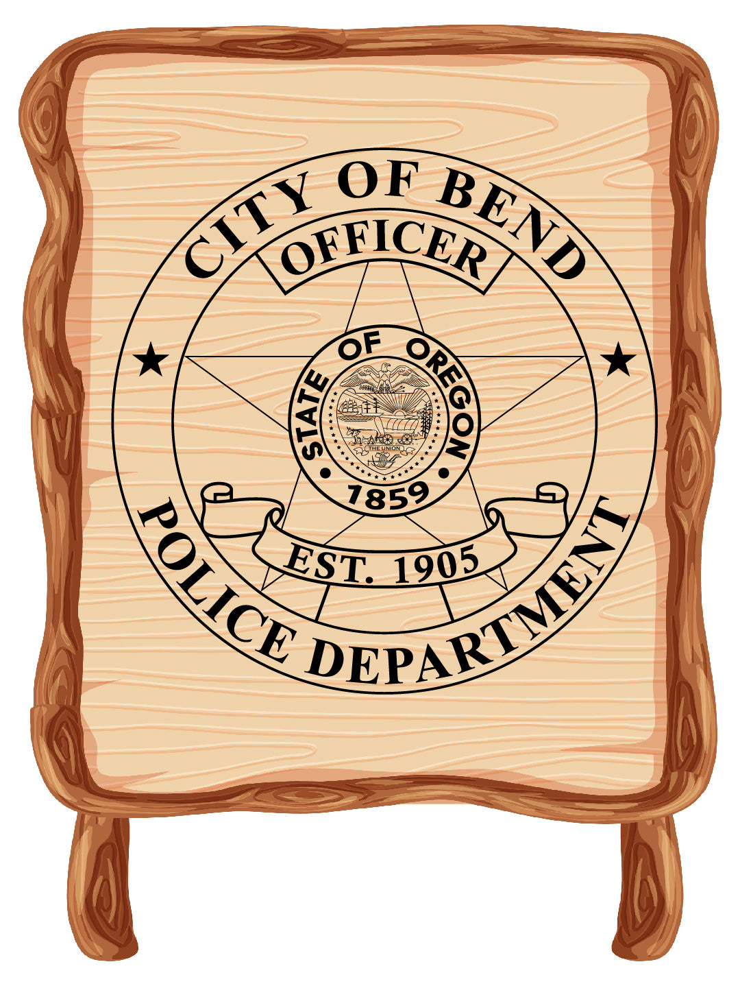 City of Bend Police Officer Badge, Oregon