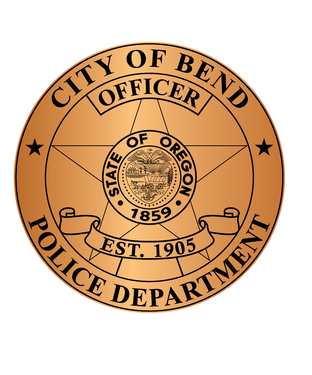 City of Bend Police Officer Badge, Oregon